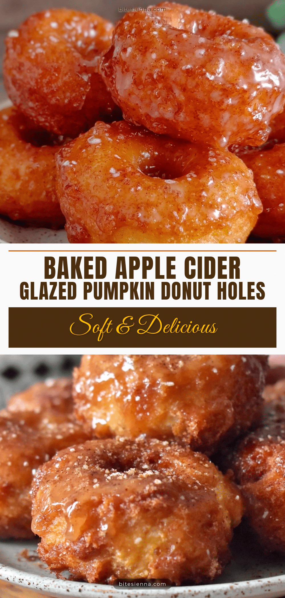 apple cider glazed pumpkin donut holes recipe