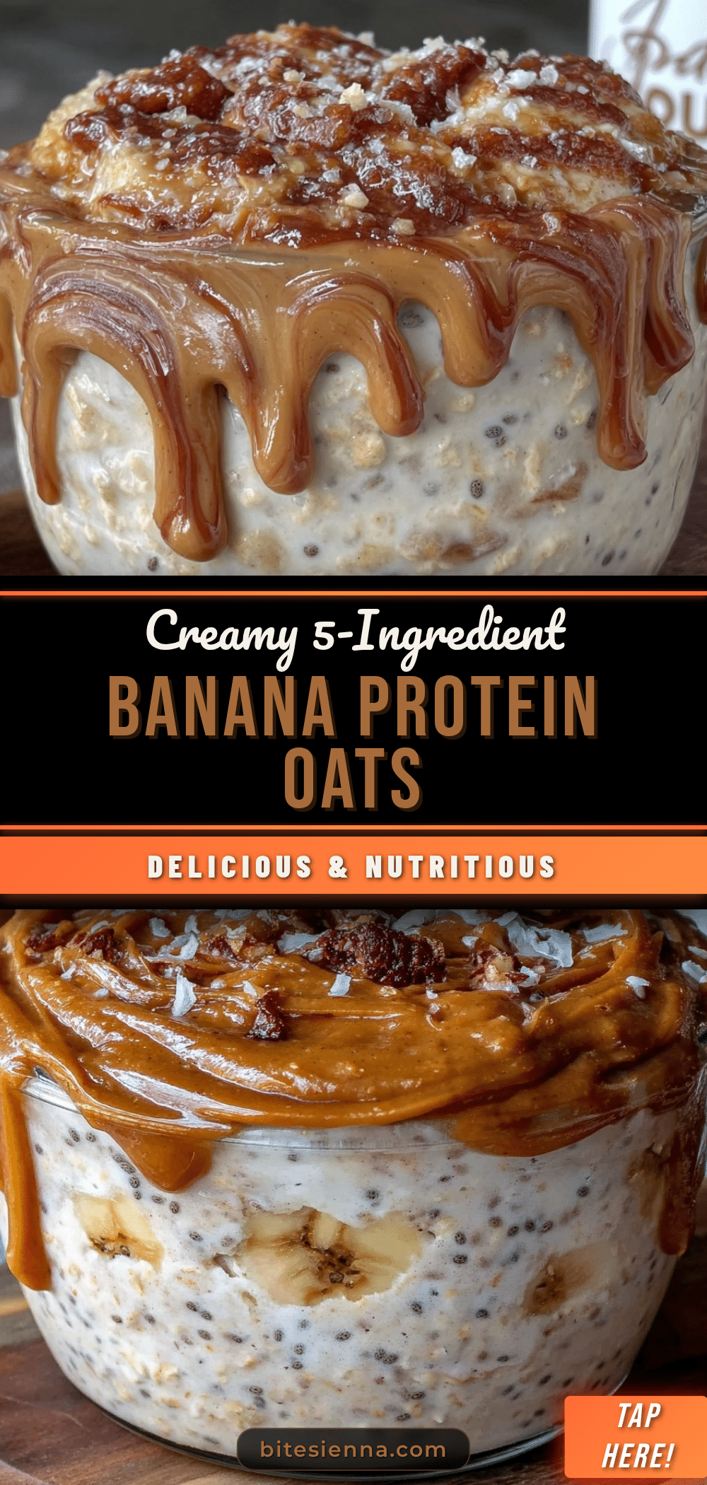 banana protein overnight oats recipe
