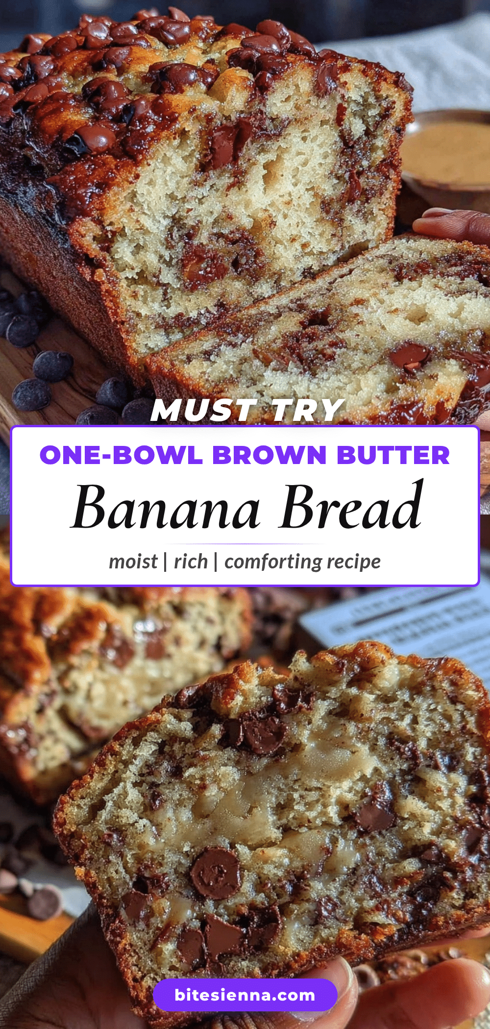 brown butter chocolate chip banana bread recipe