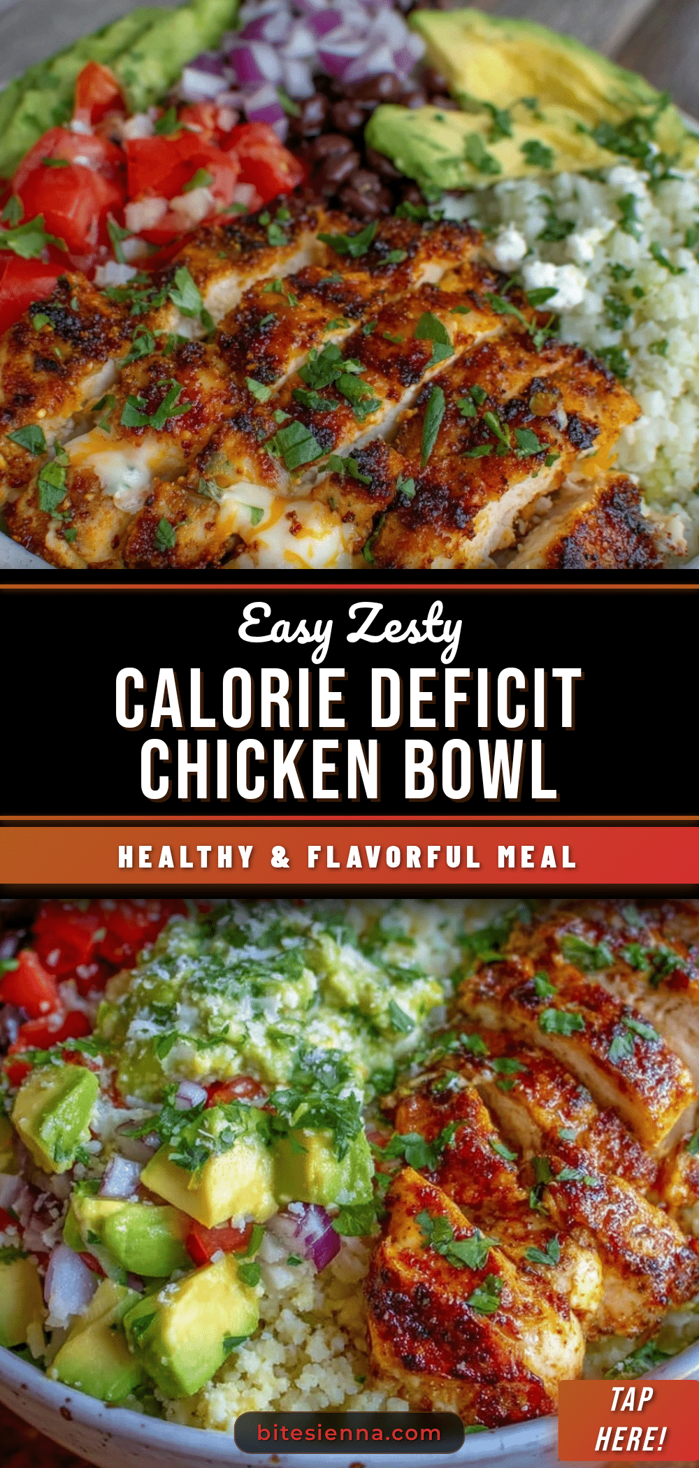 calorie deficit chicken burrito bowl recipe