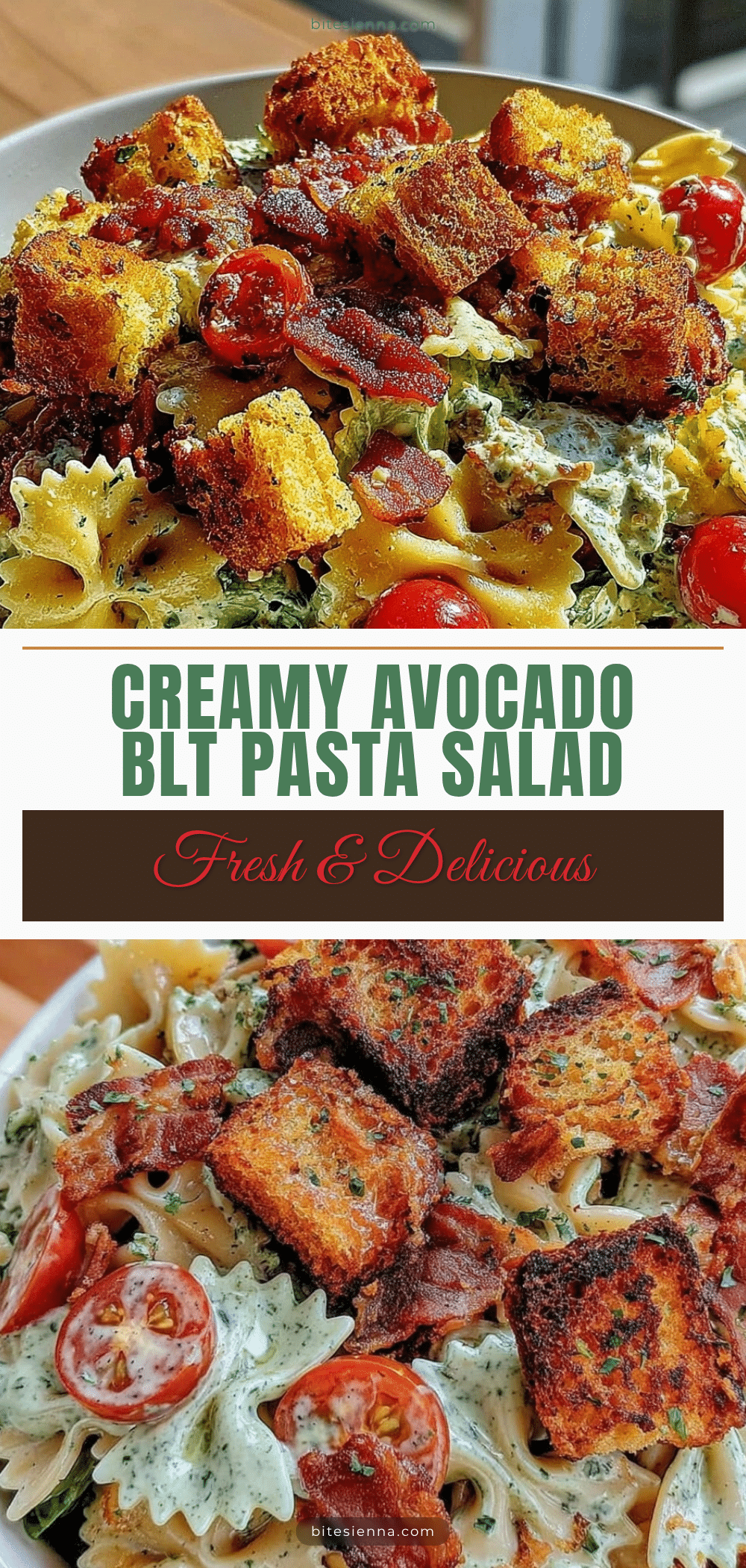 Creamy BLT Pasta Salad recipe