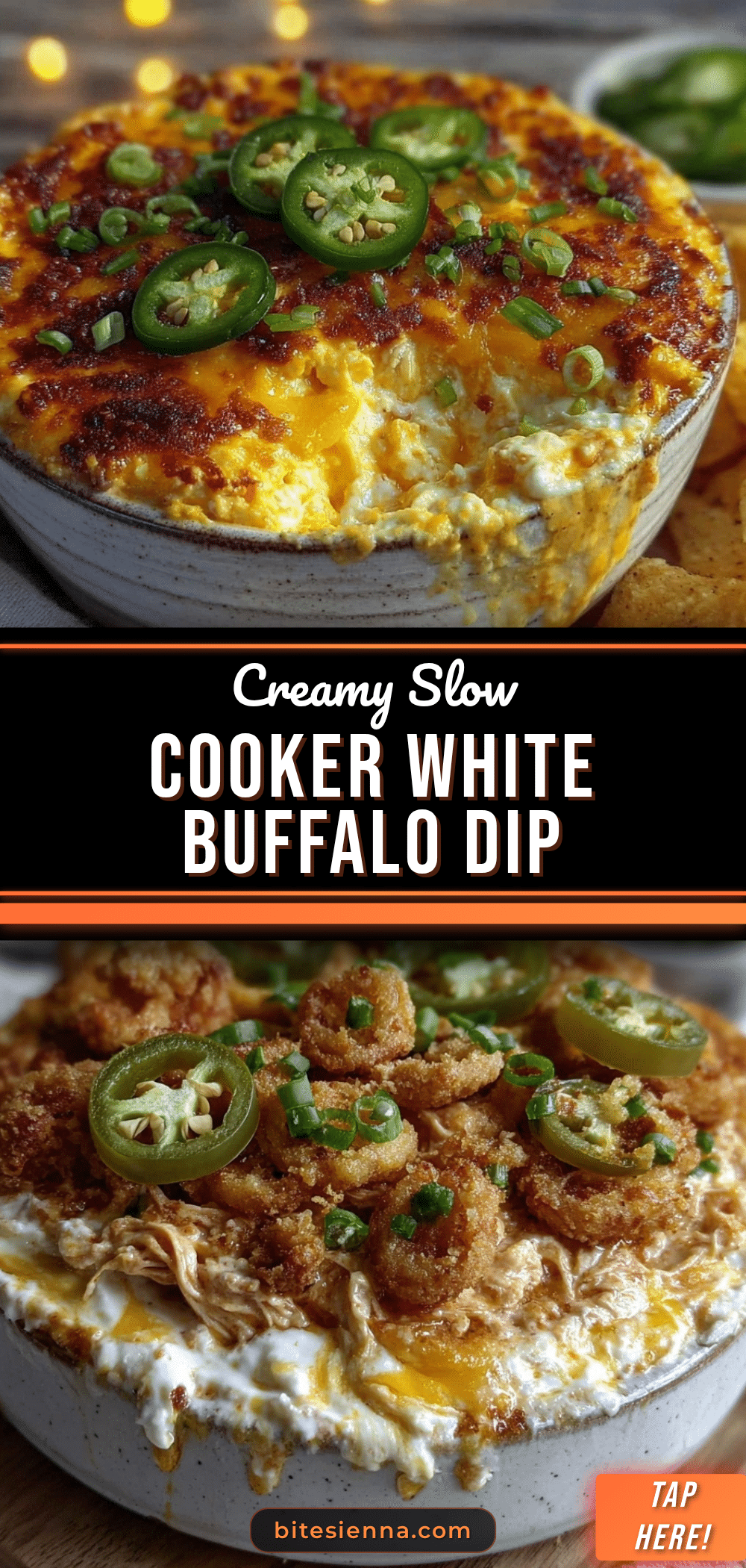 creamy slow cooker white buffalo chicken dip recipe