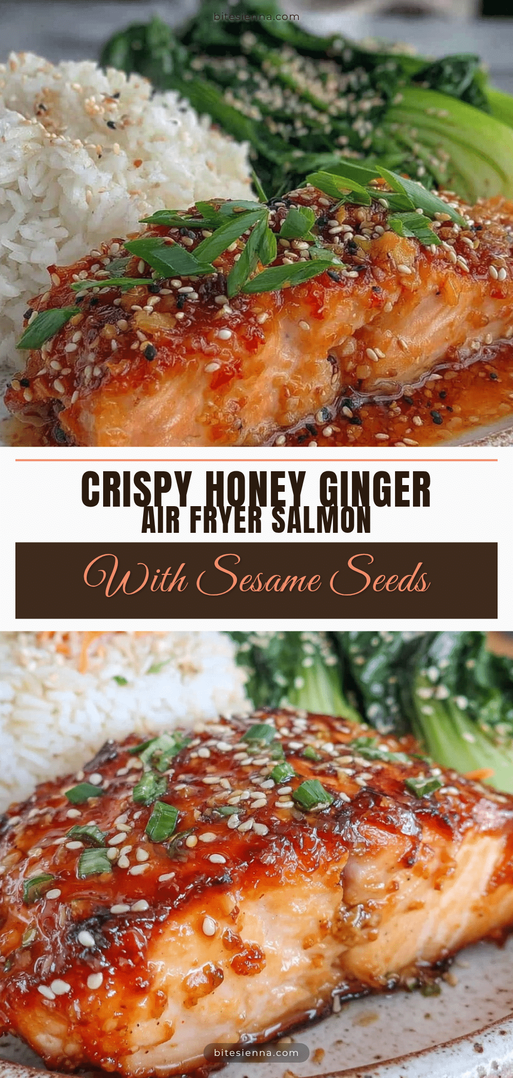 crispy honey ginger air fryer salmon recipe