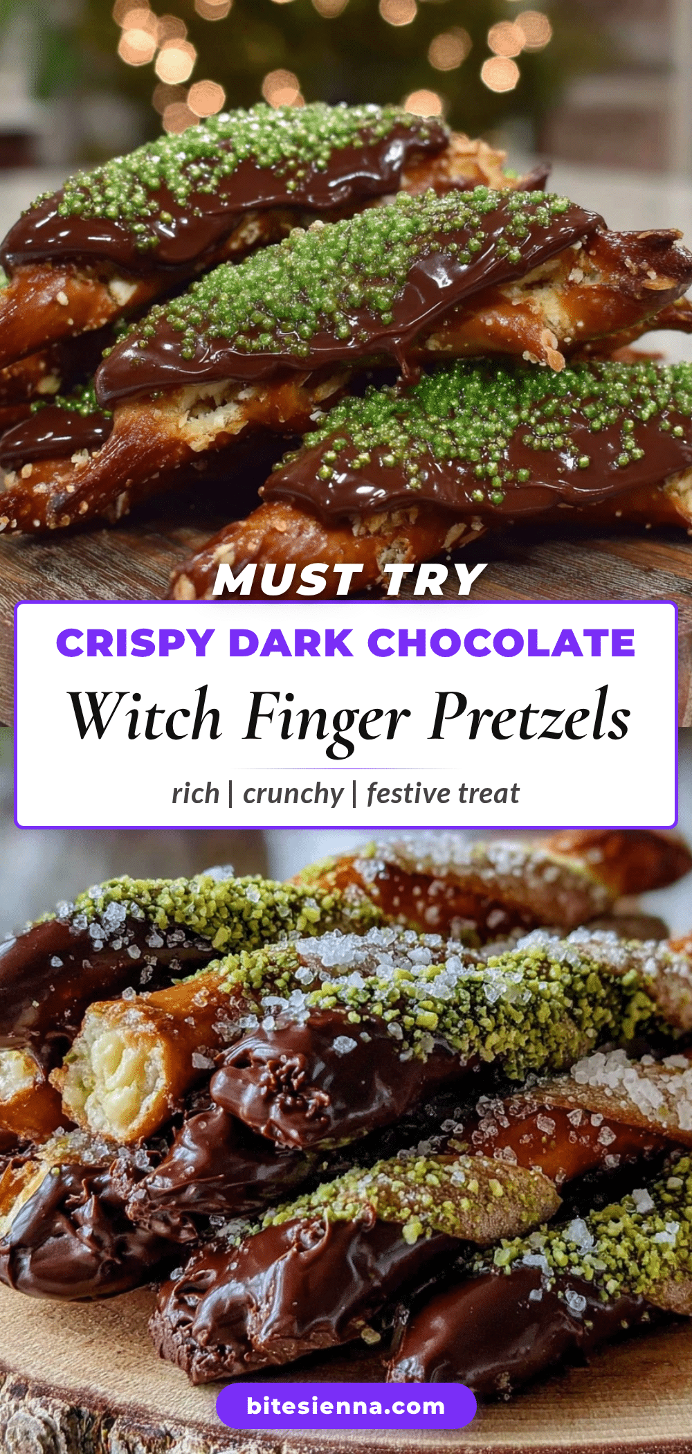 crispy witch finger pretzel rods recipe