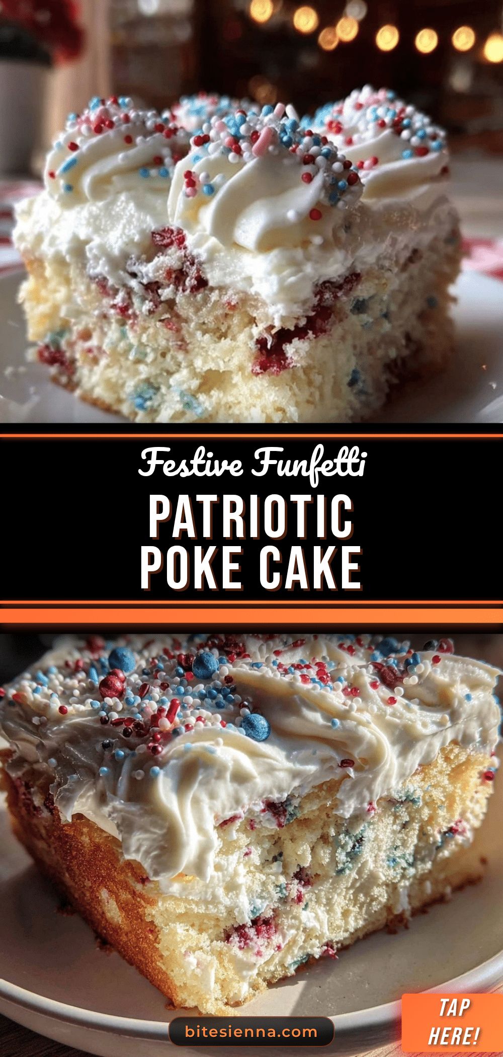 festive creamy funfetti patriotic poke cake recipe