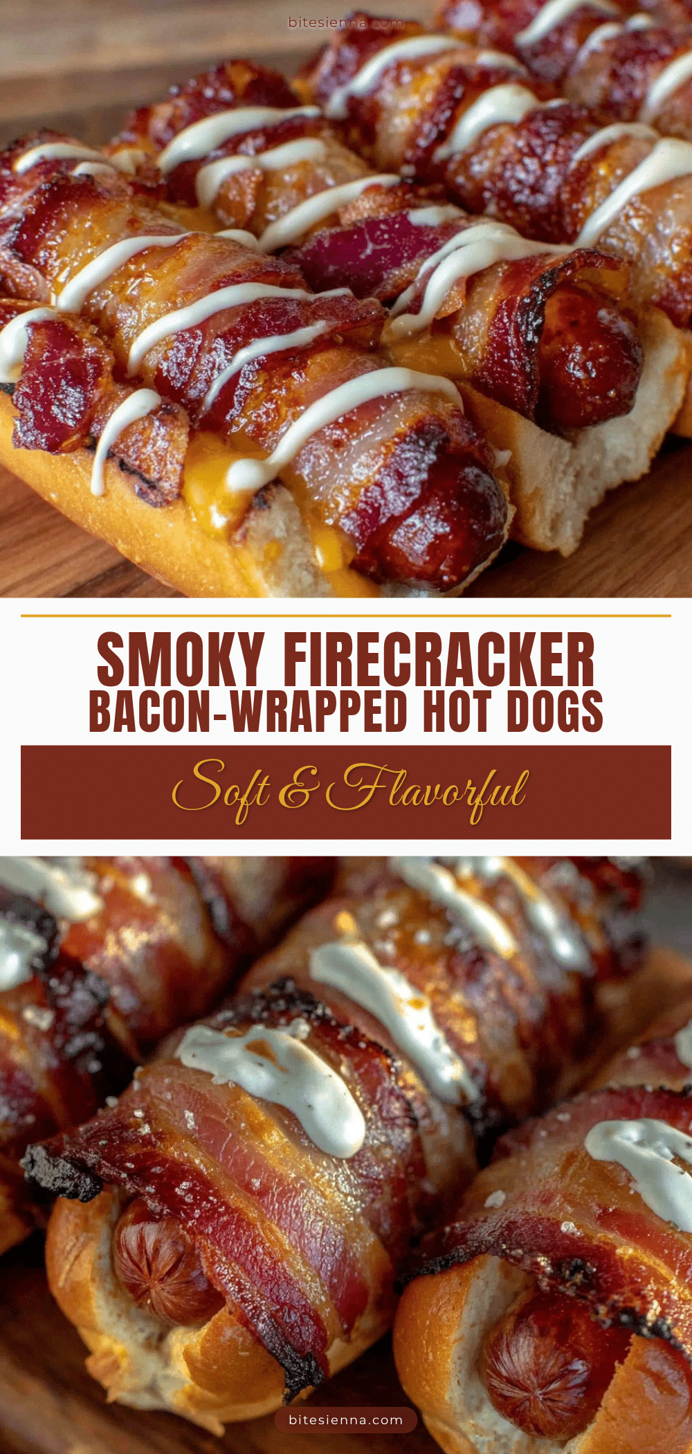 firecracker smoky bacon-wrapped hot dogs recipe