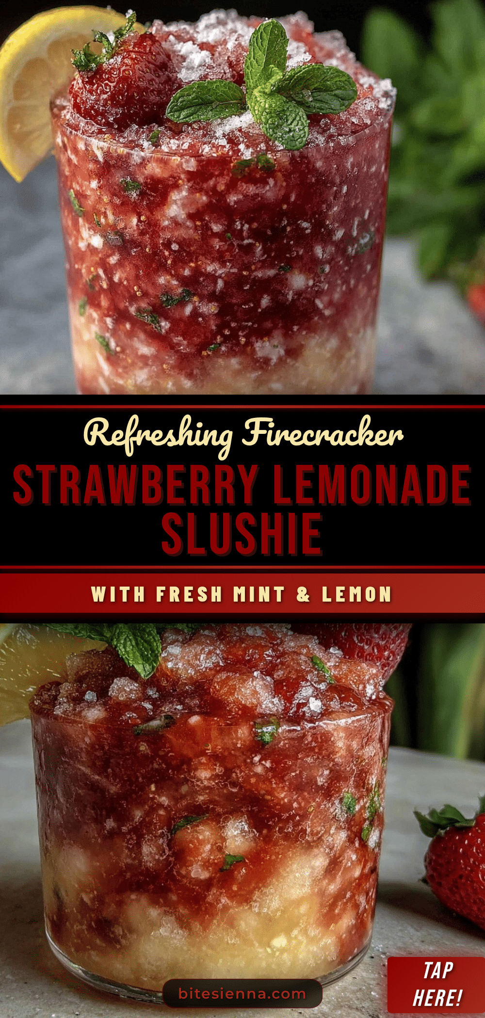 firecracker strawberry lemonade slushie recipe