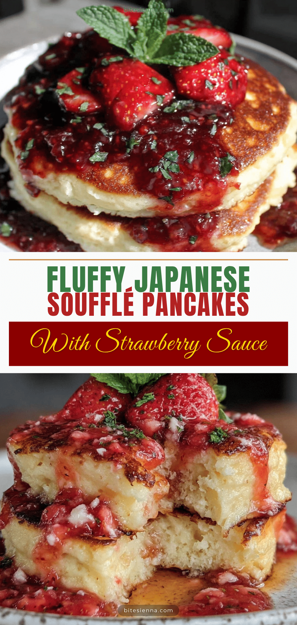 fluffy Japanese-style soufflé pancakes recipe