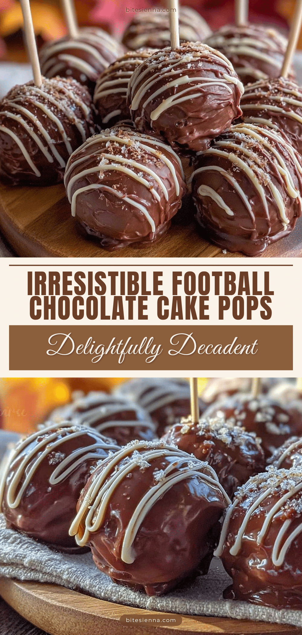 football chocolate cake pops recipe