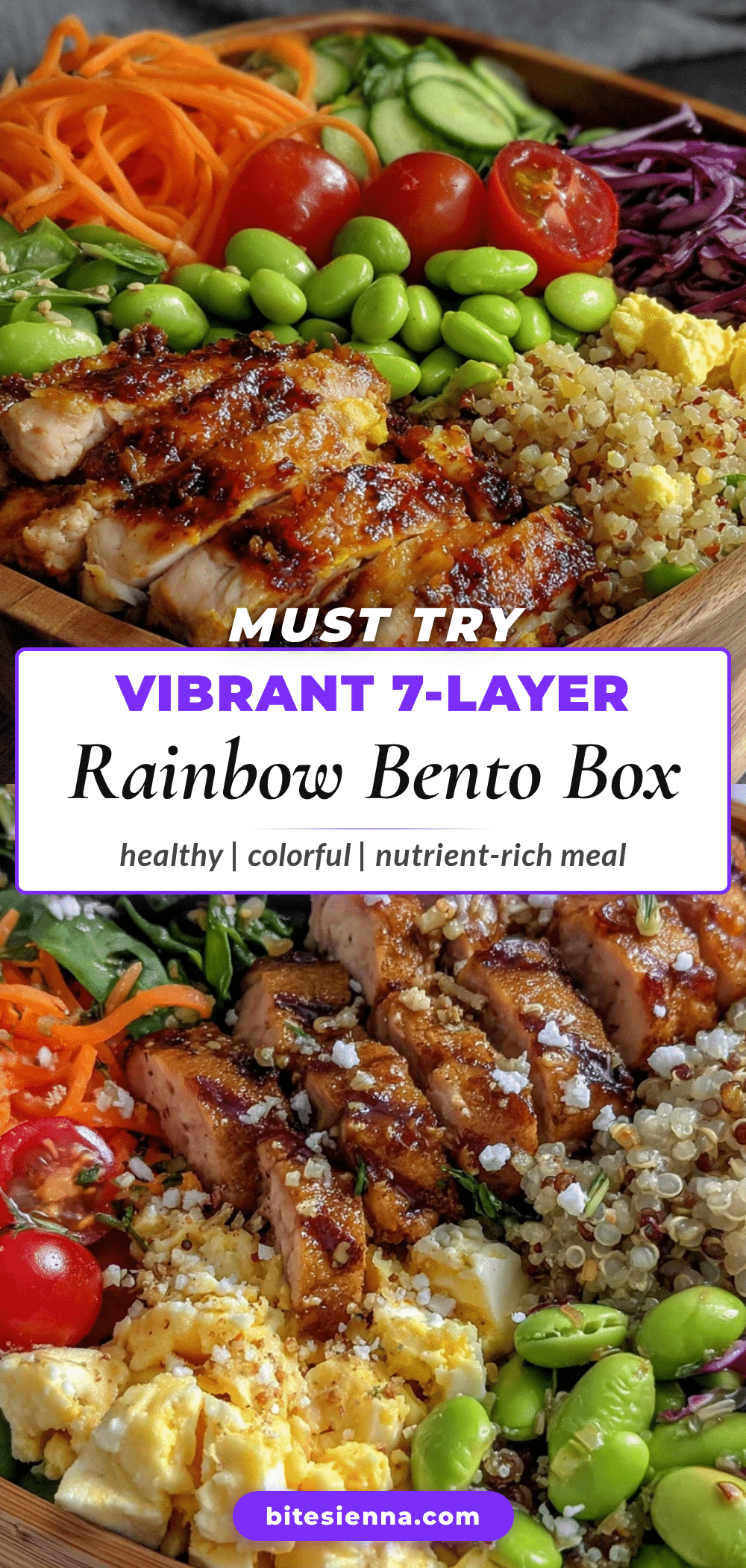 Fresh 7-Layer Rainbow Bento Box recipe