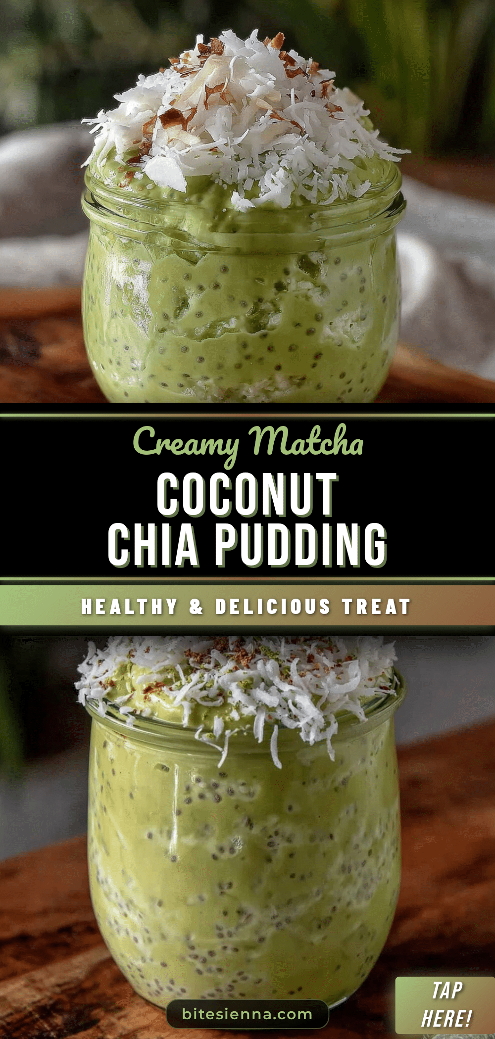 fresh matcha coconut chia pudding recipe