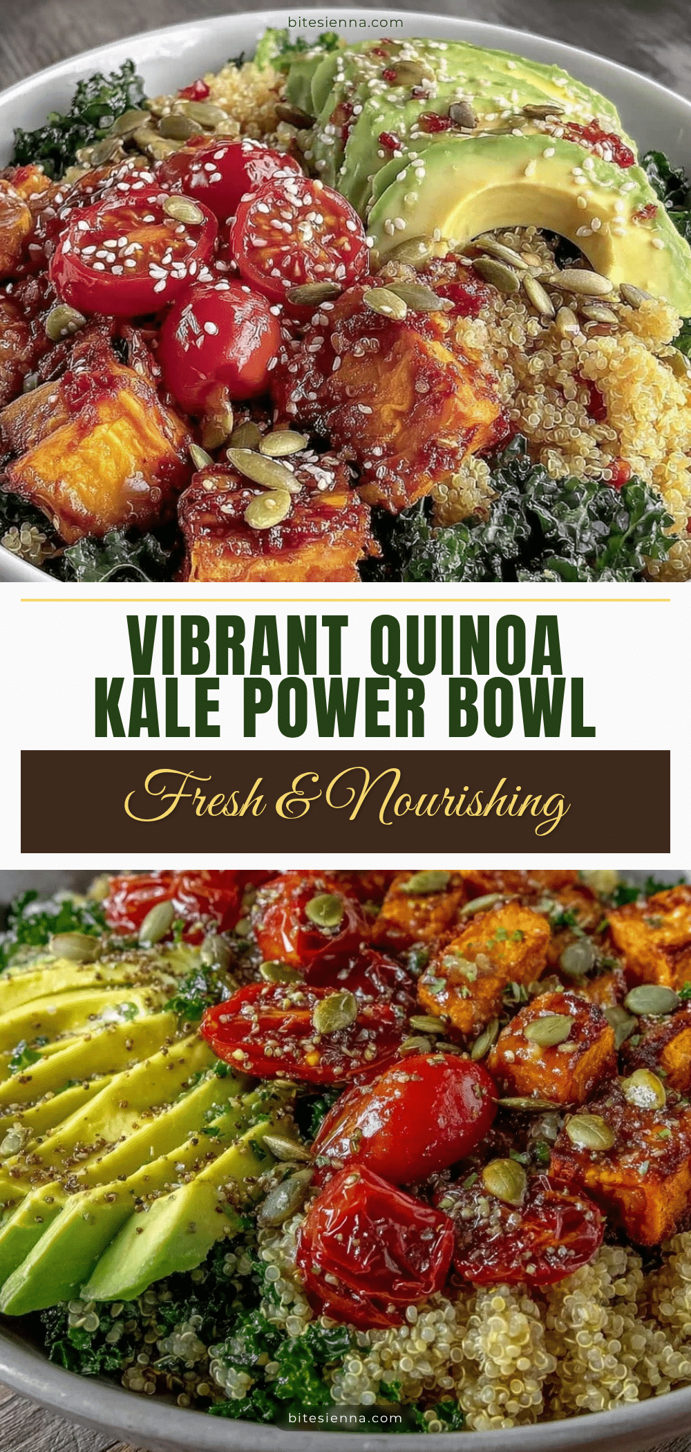 fresh quinoa kale power bowl recipe