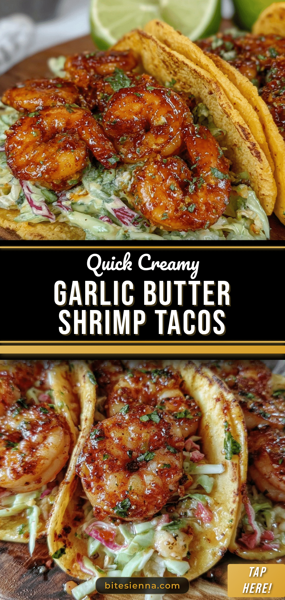 garlic butter shrimp tacos recipe