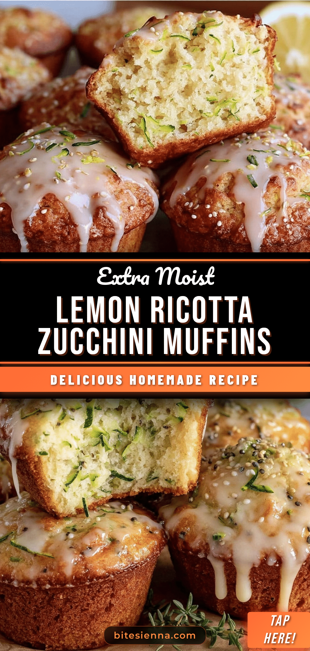 lemon ricotta zucchini muffins recipe