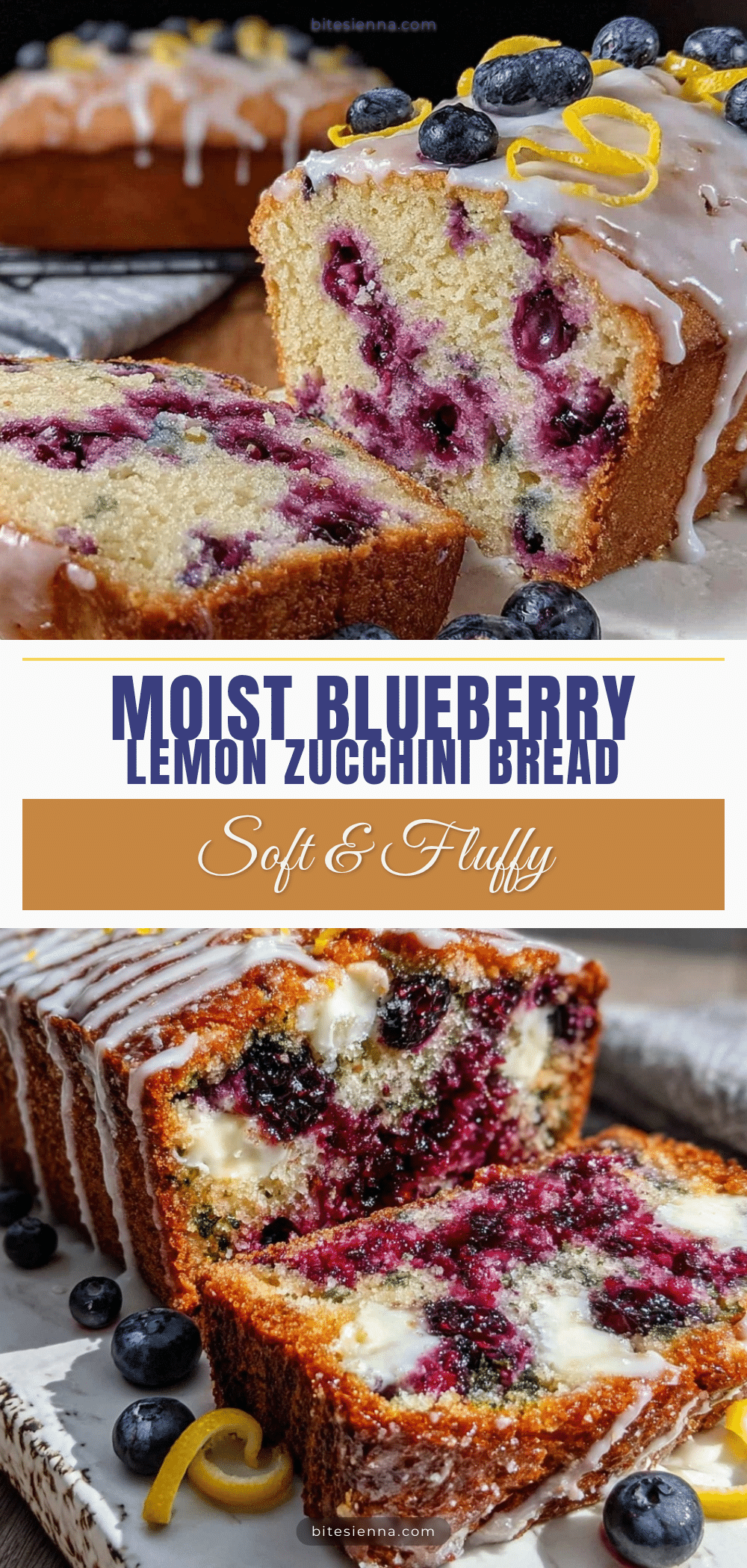 moist blueberry lemon zucchini bread recipe