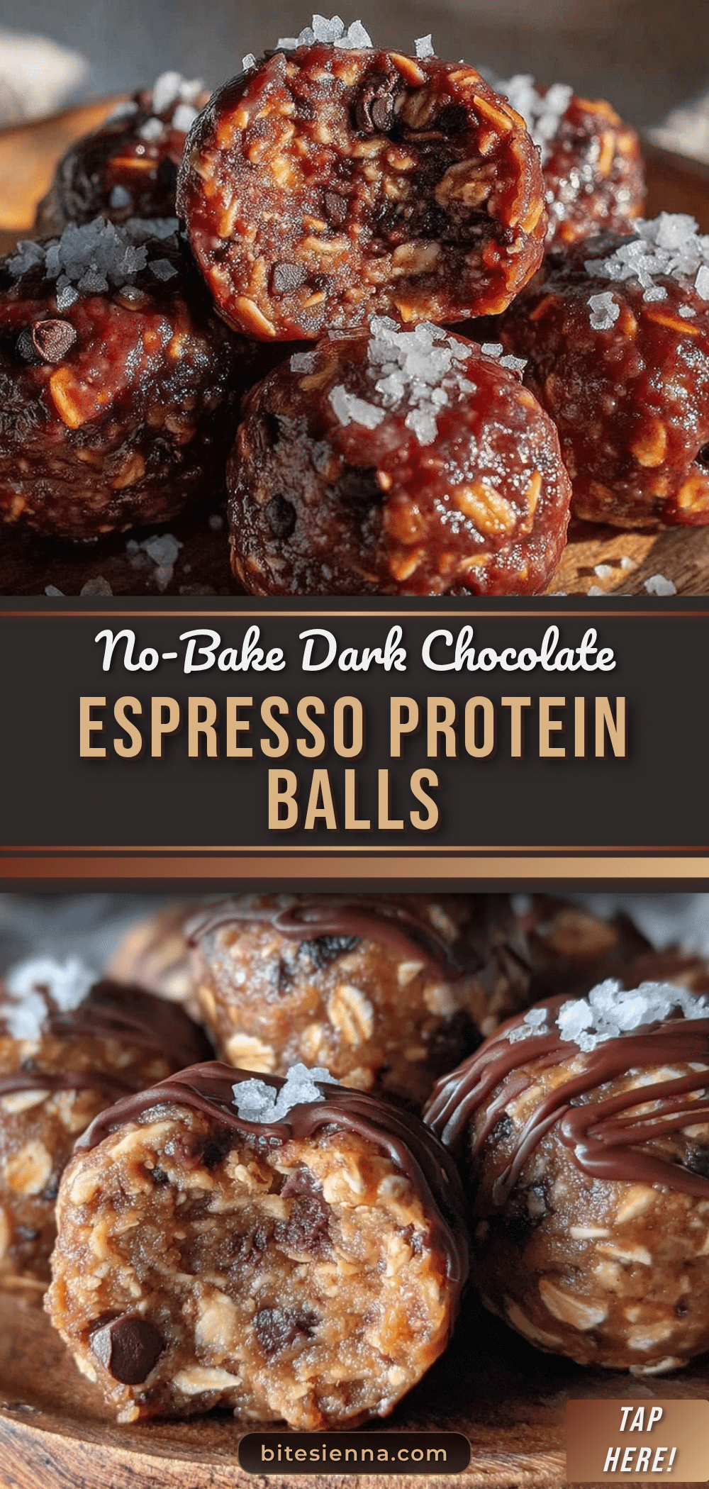 no-bake dark chocolate espresso protein balls recipe