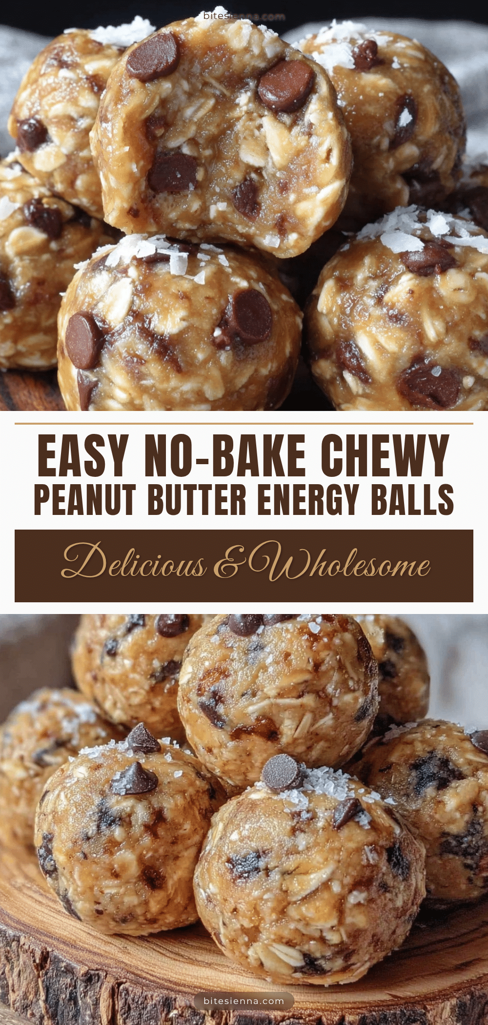 no bake peanut butter oat energy balls recipe