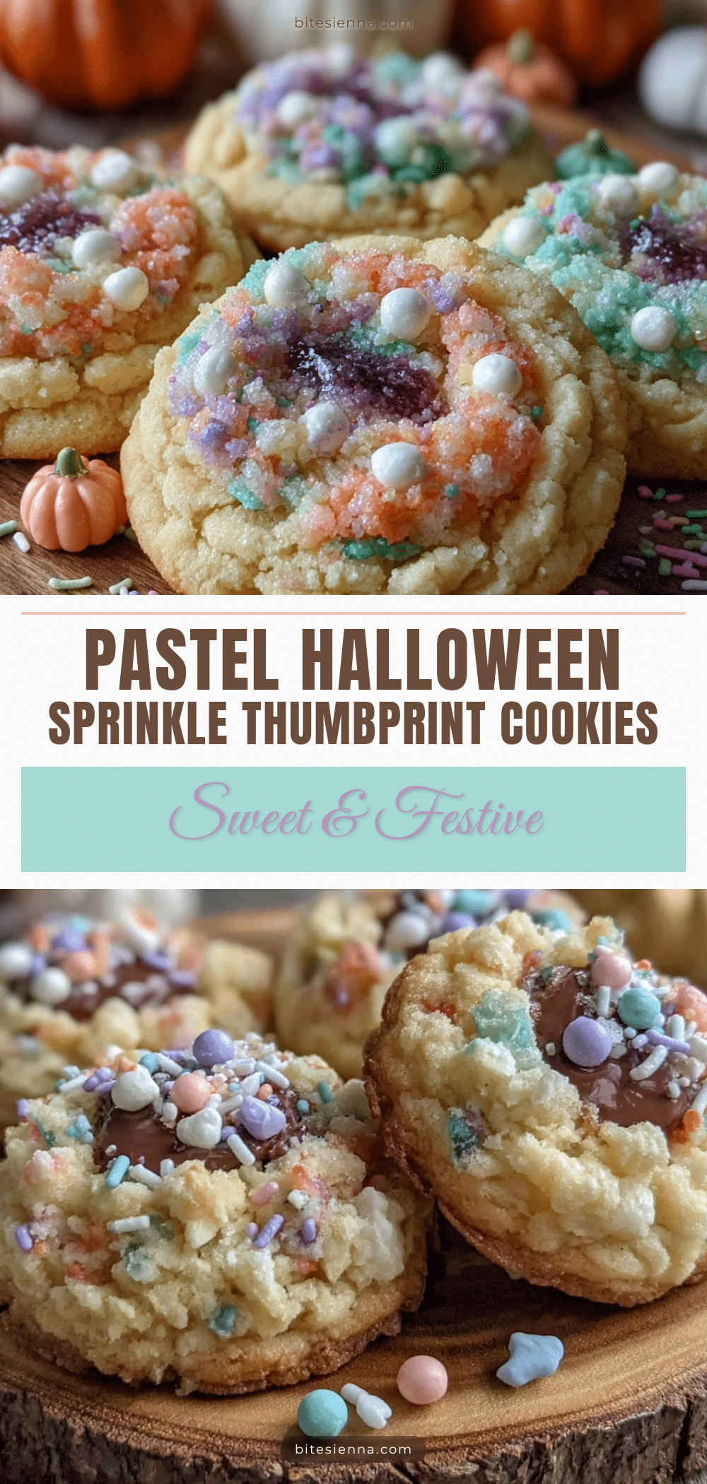 pastel halloween thumbprint sugar cookies recipe