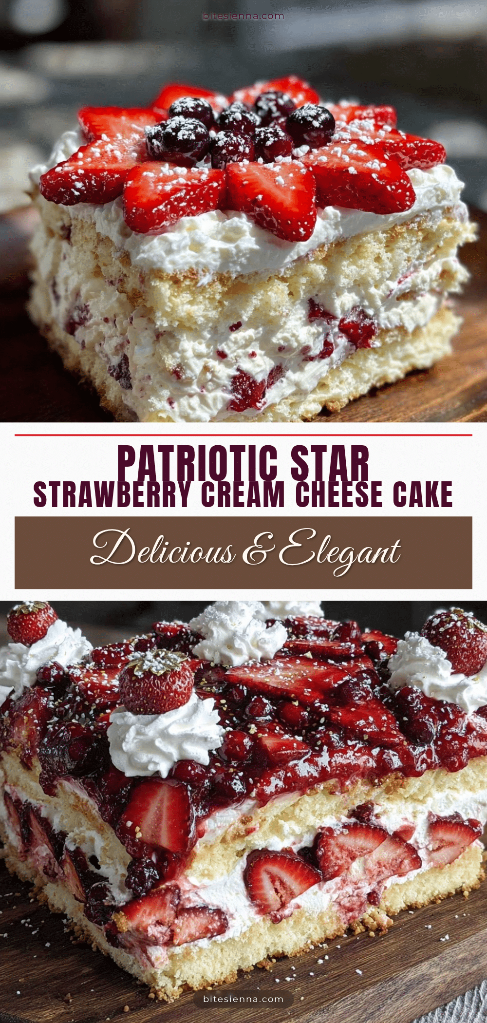 patriotic star-shaped strawberry cream cheese icebox cake recipe