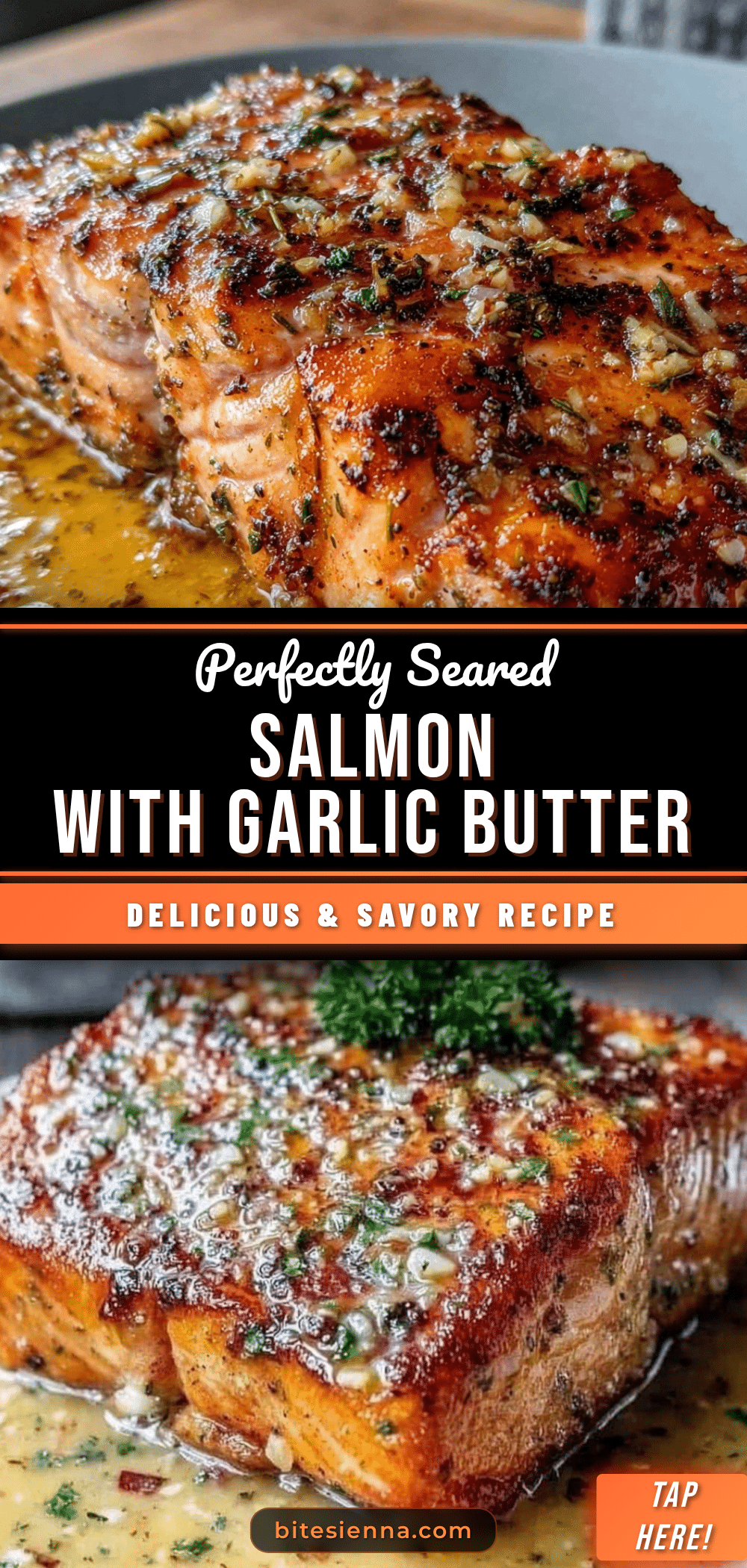 perfect seared salmon with garlic butter sauce recipe
