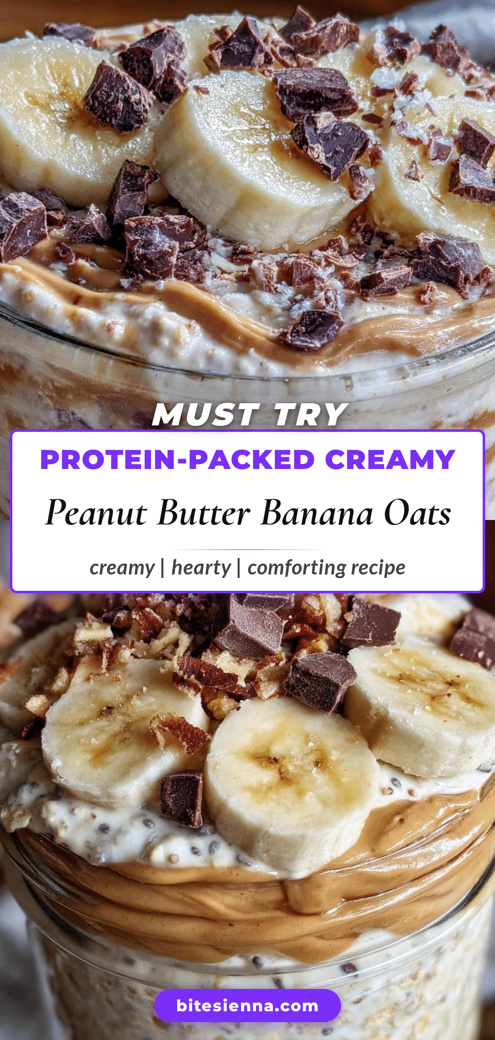protein-packed creamy peanut butter banana overnight oats recipe
