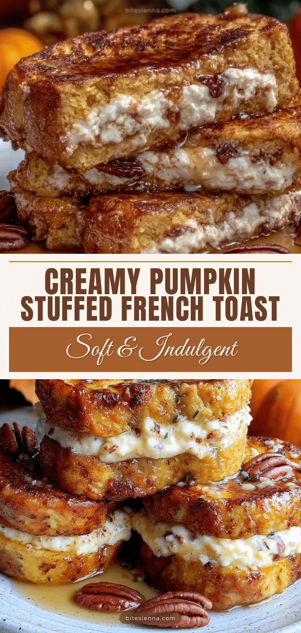 pumpkin cream cheese stuffed french toast recipe