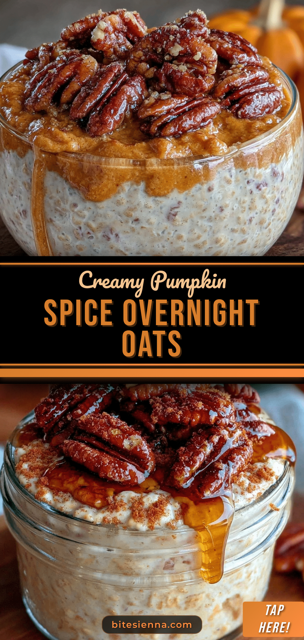 pumpkin spice overnight oats recipe