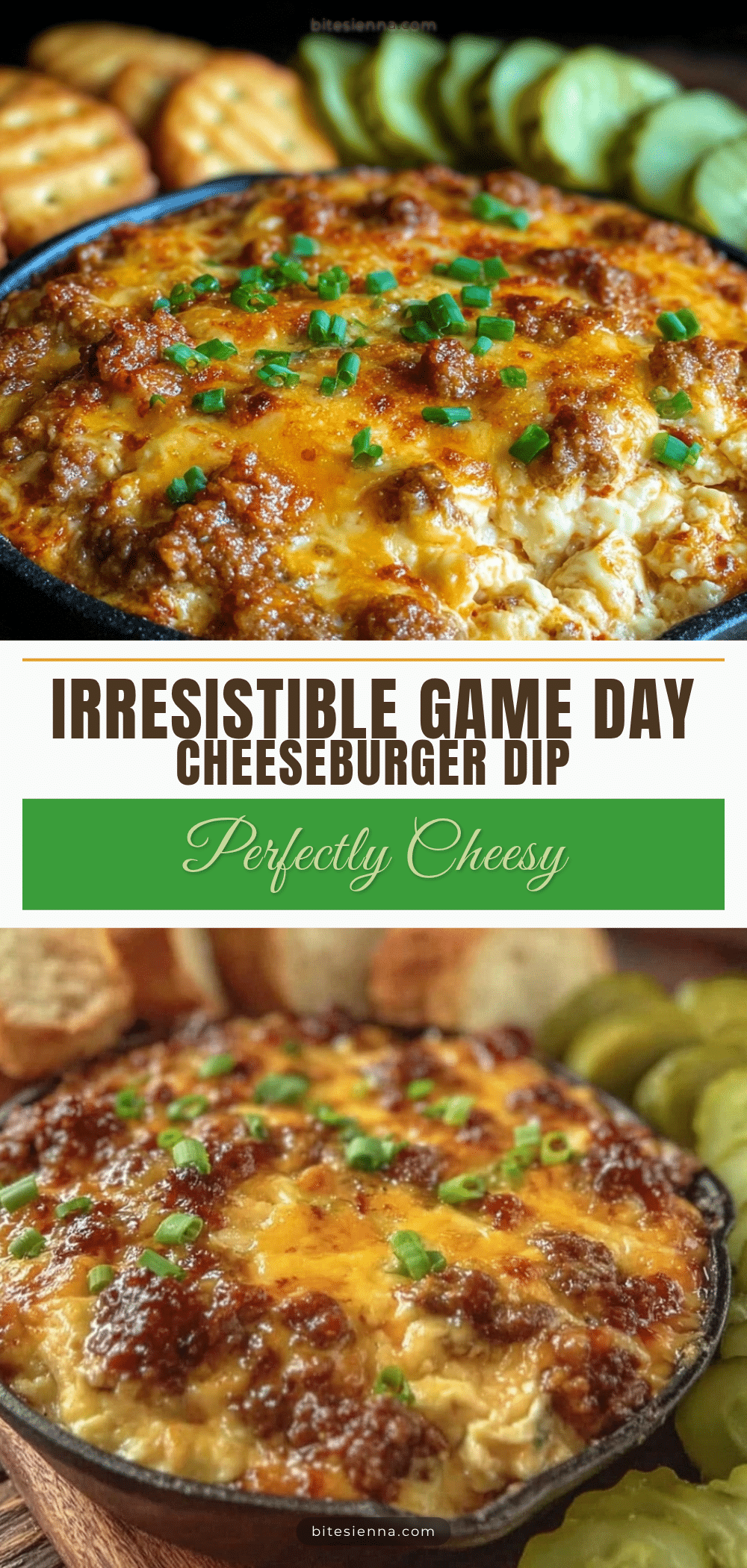 savory game day cheeseburger dip recipe
