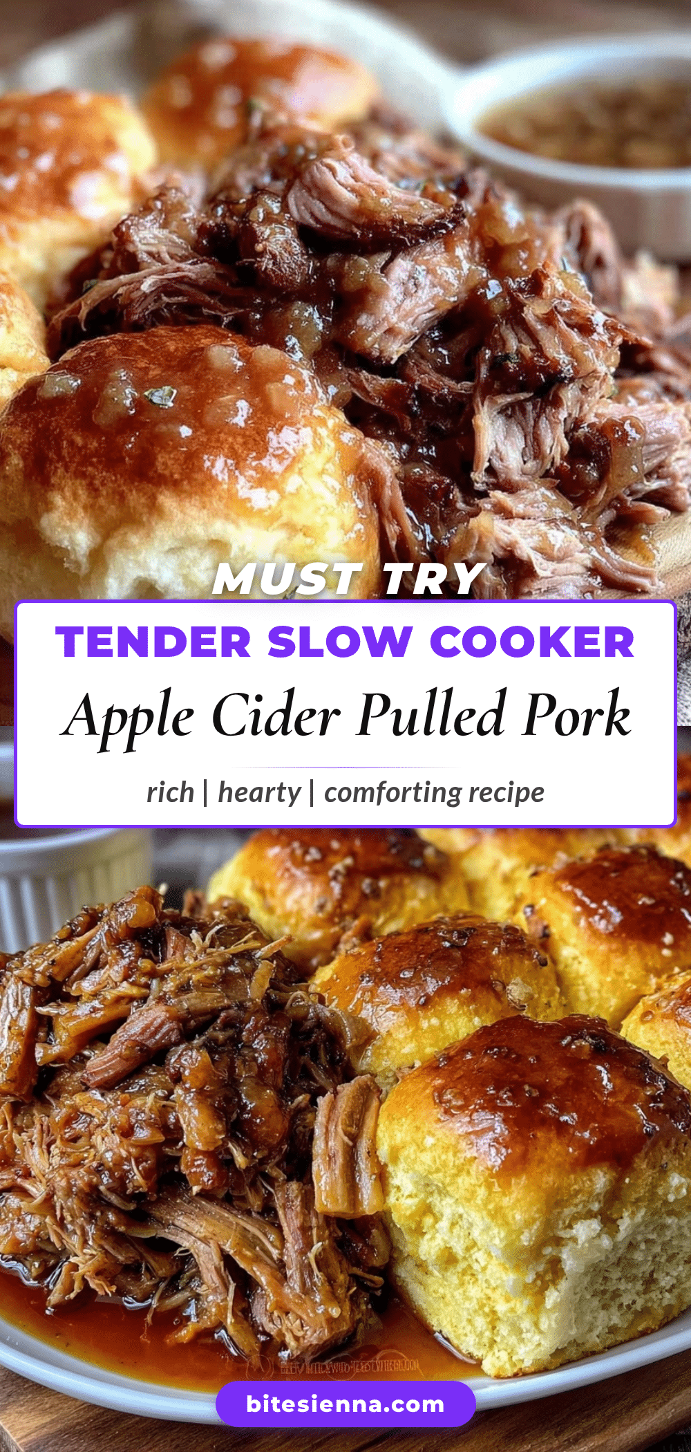 slow cooker apple cider pulled pork recipe