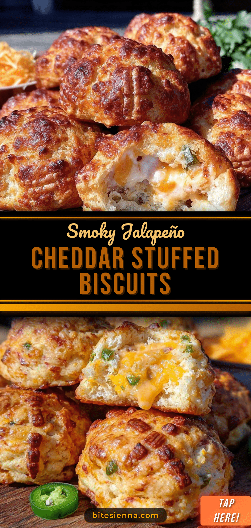 smoked jalapeño cheddar stuffed biscuits recipe