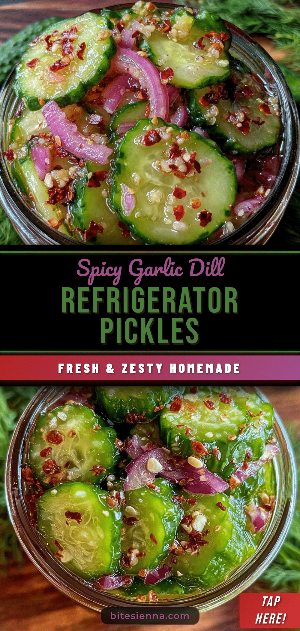 spicy garlic dill refrigerator pickles recipe