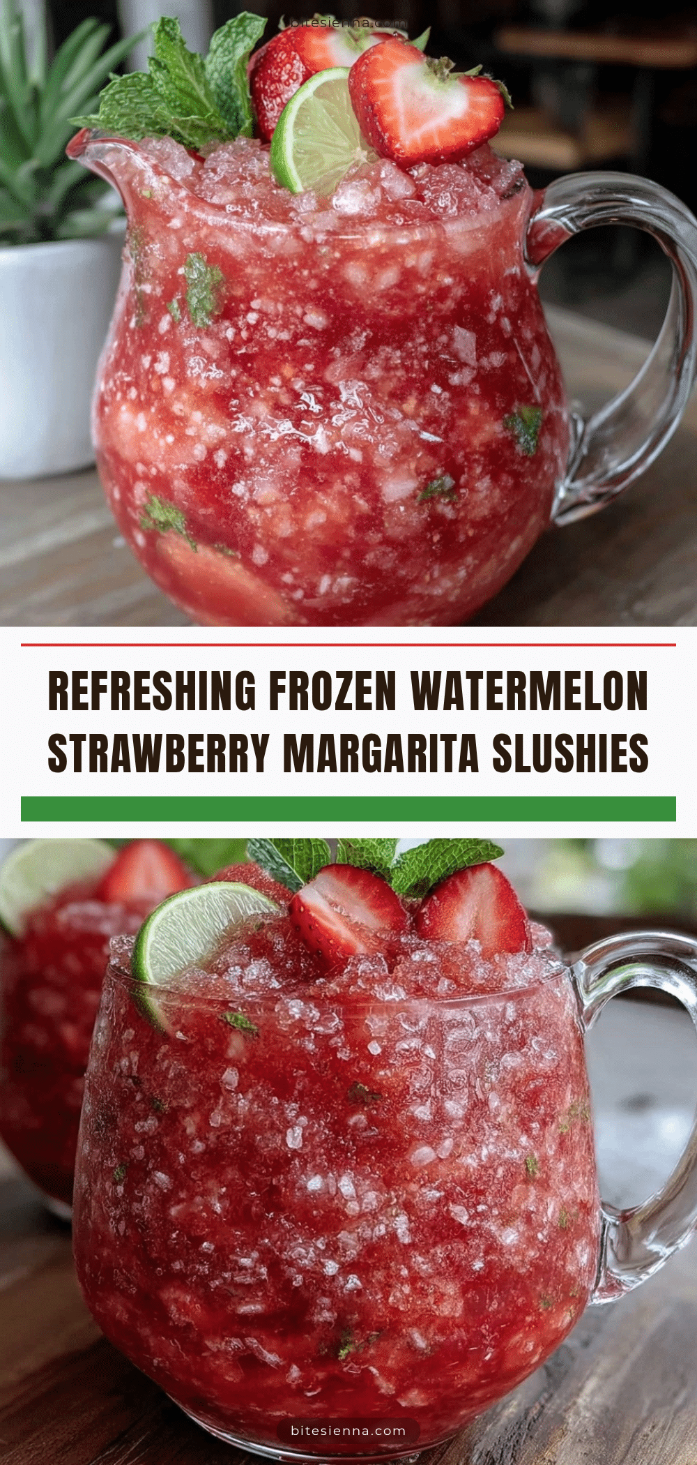 watermelon strawberry margarita slushie recipe