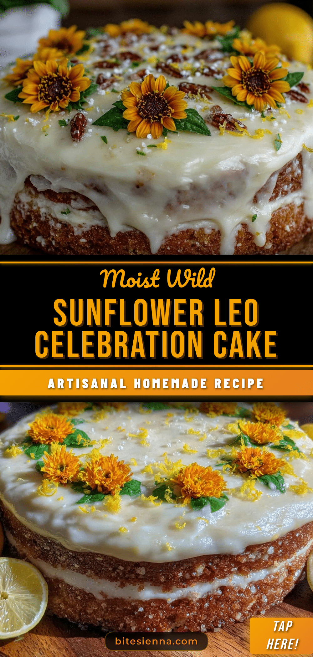 wild sunflower cake recipe