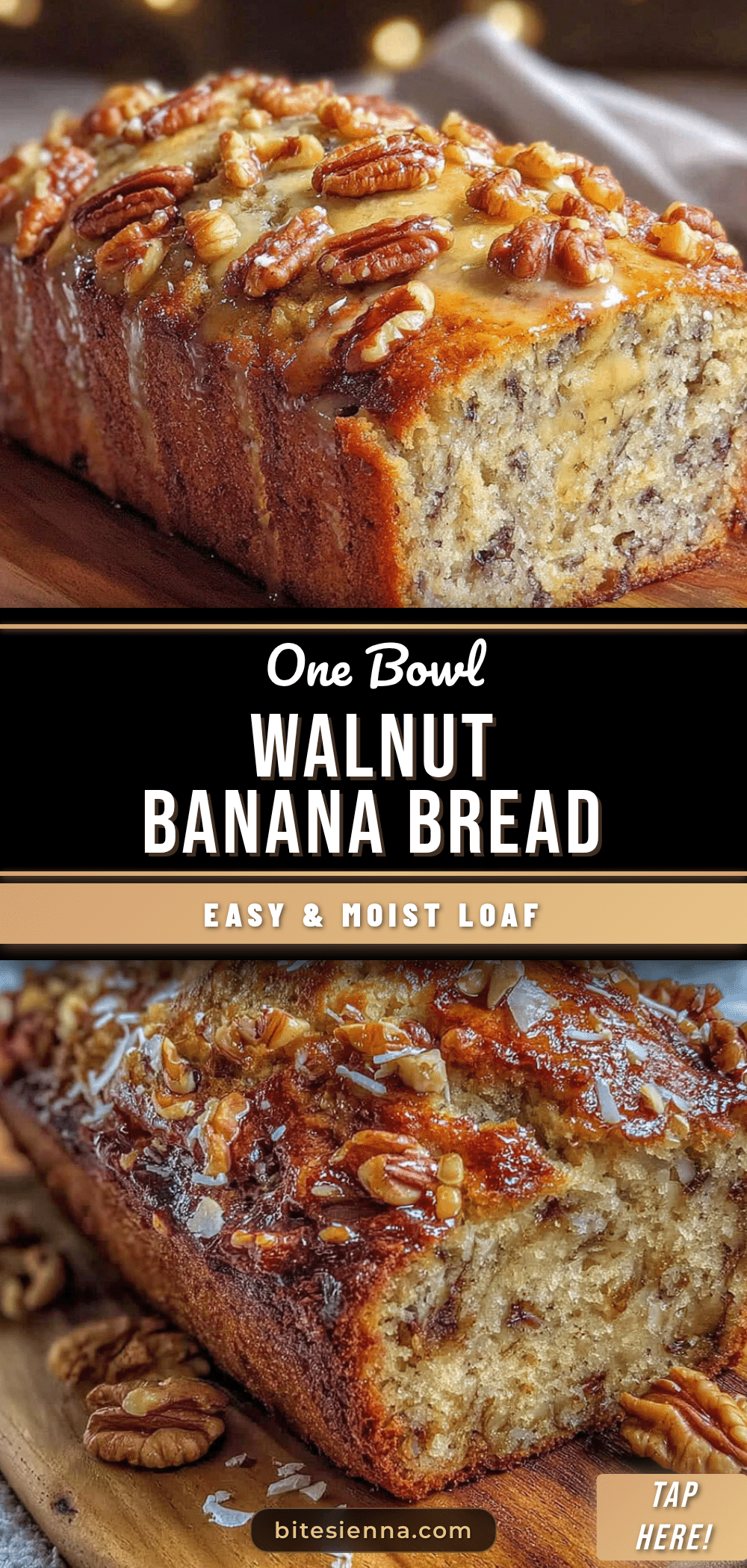 classic banana bread with walnuts recipe