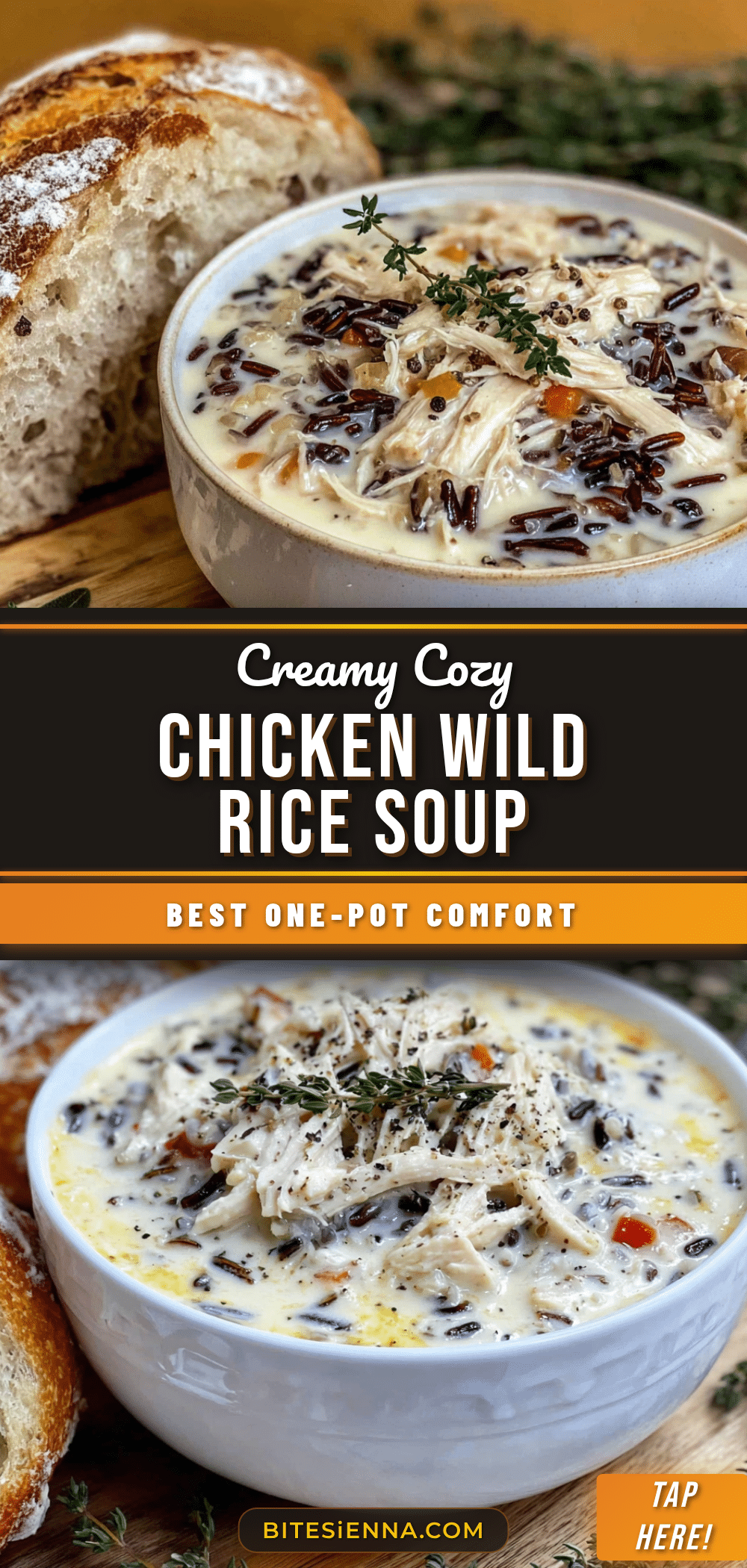 creamy chicken and wild rice soup recipe