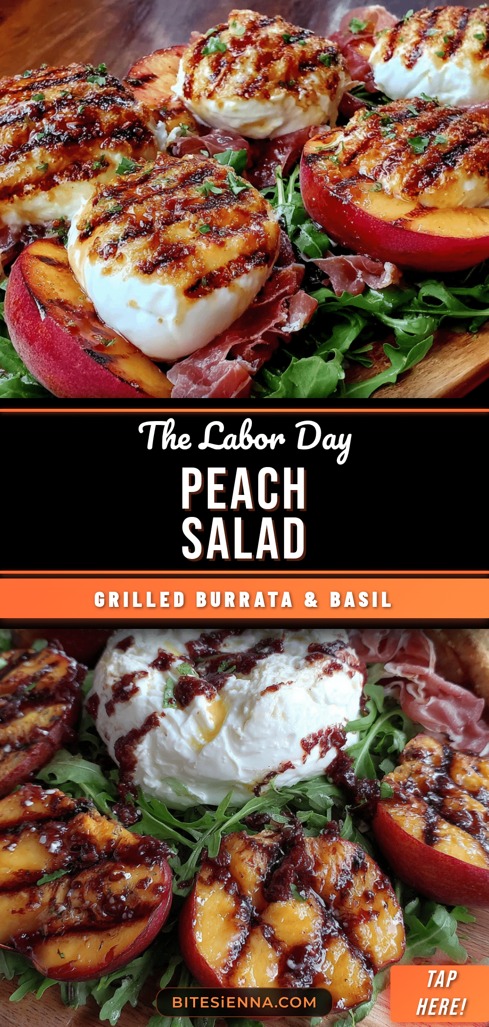 grilled peach and burrata salad recipe