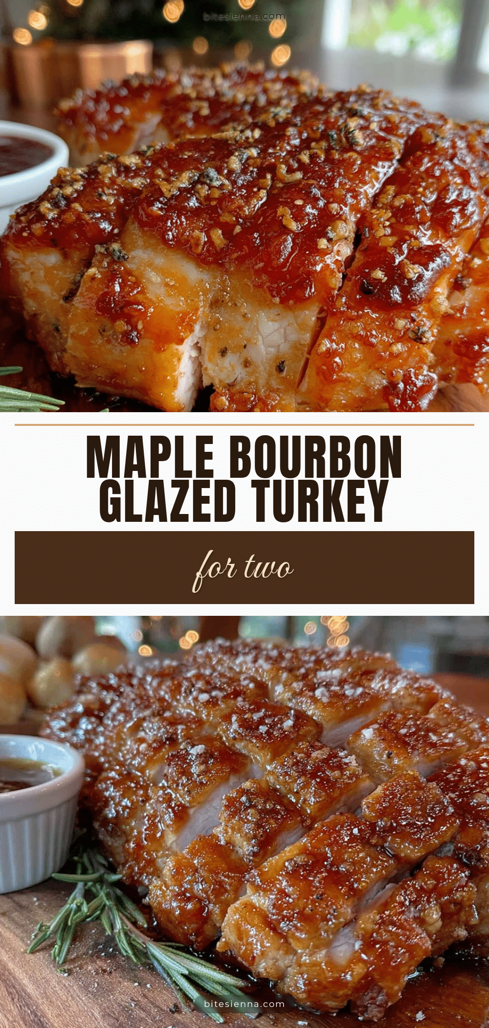maple bourbon glazed turkey breast for two recipe