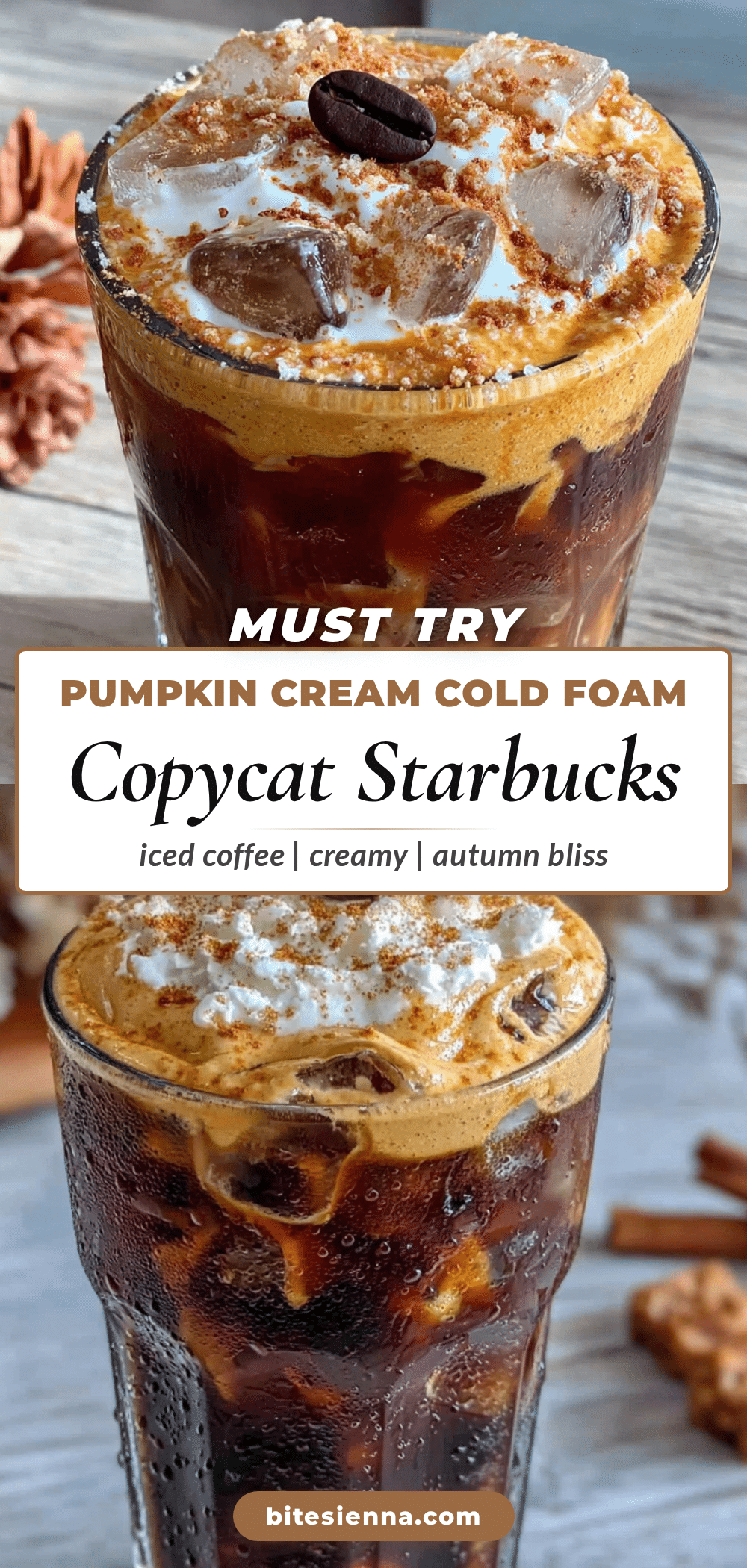 pumpkin cream cold foam iced coffee recipe