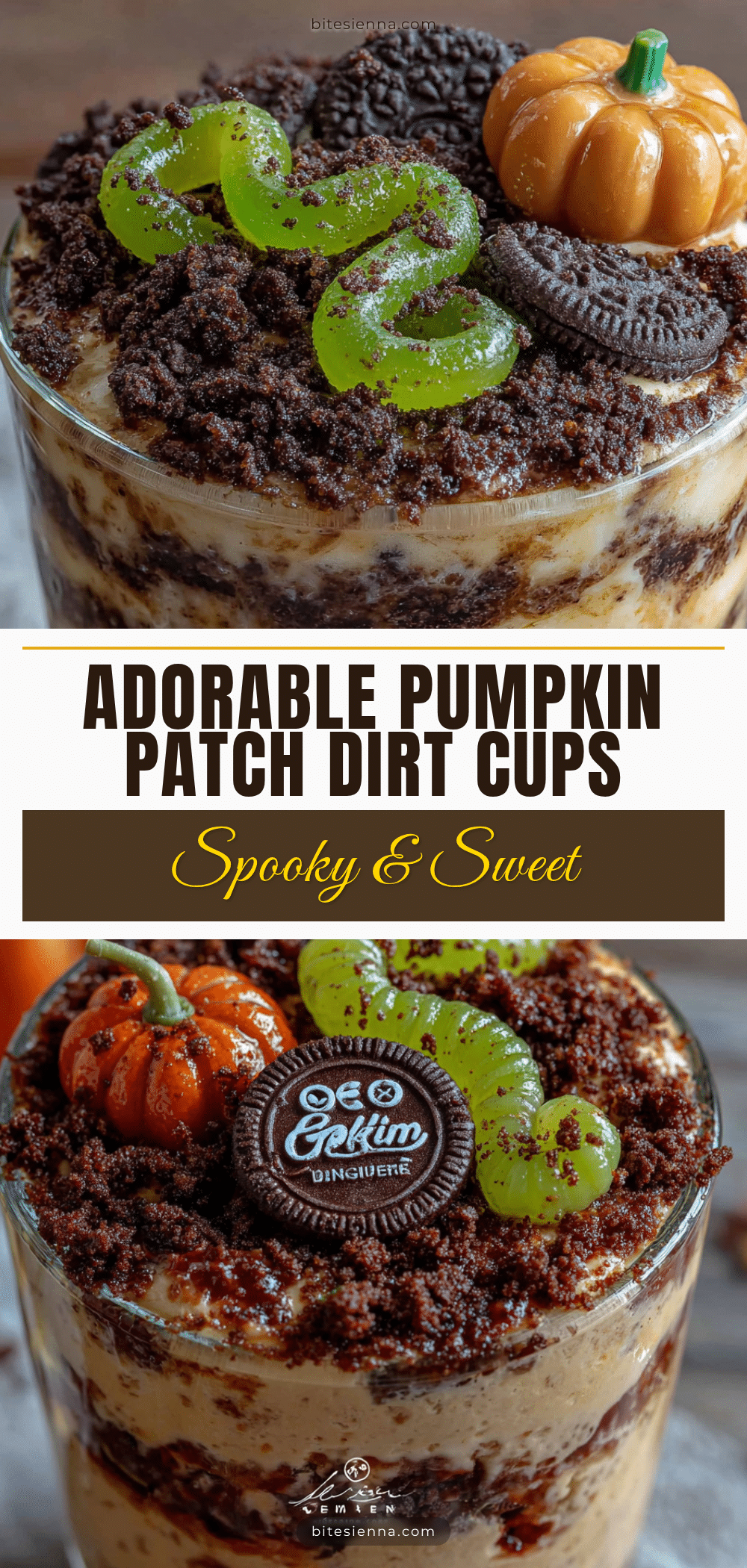 pumpkin patch dirt cups recipe