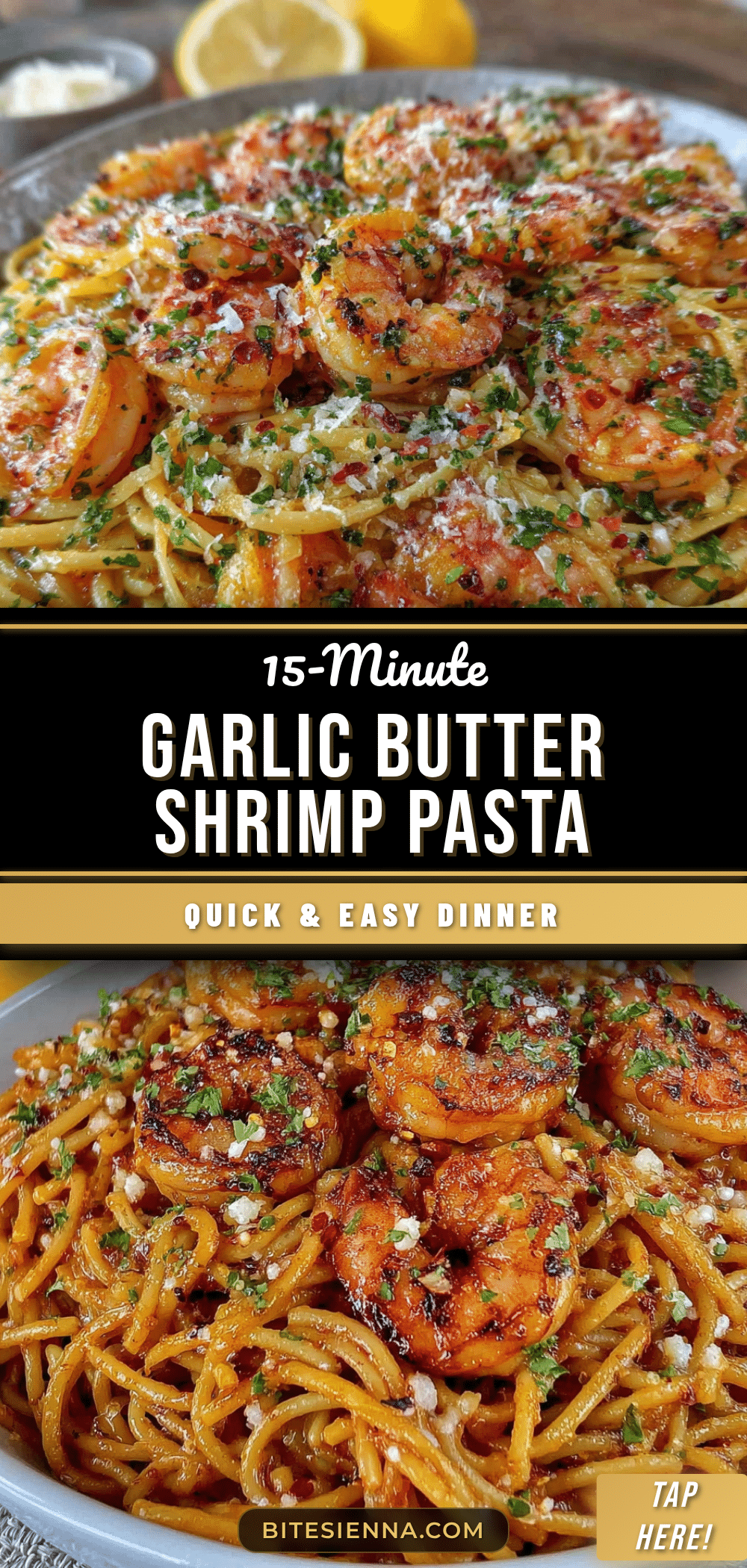 quick garlic butter shrimp pasta in 15 minutes recipe