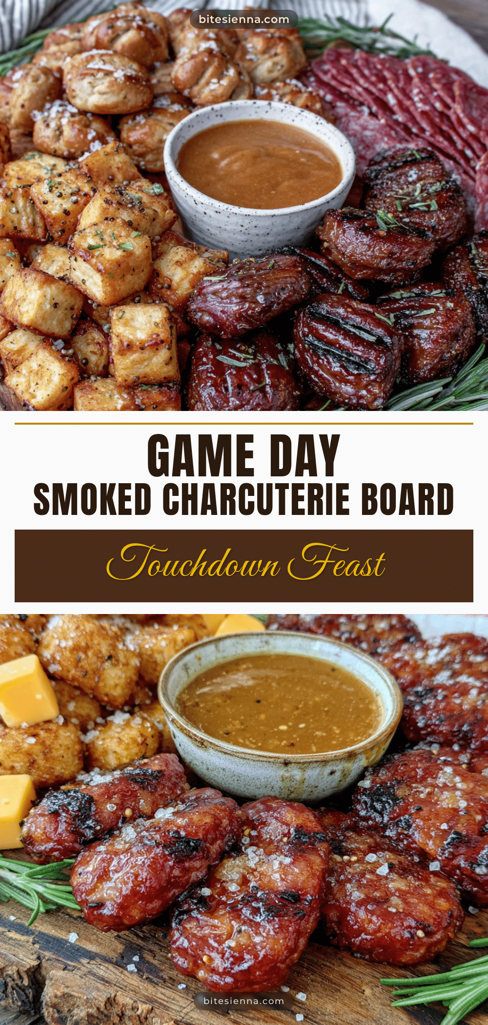smoked football charcuterie board recipe