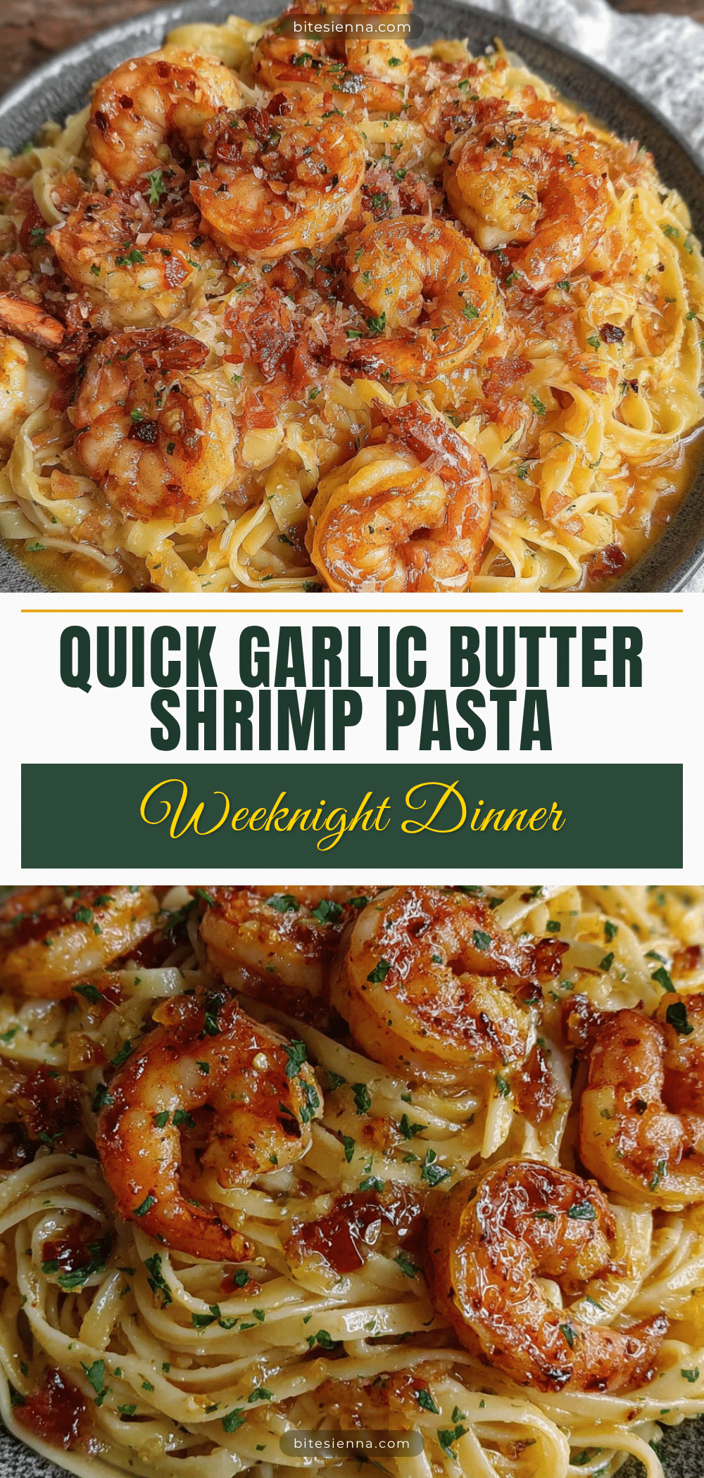 15-minute garlic butter shrimp pasta recipe