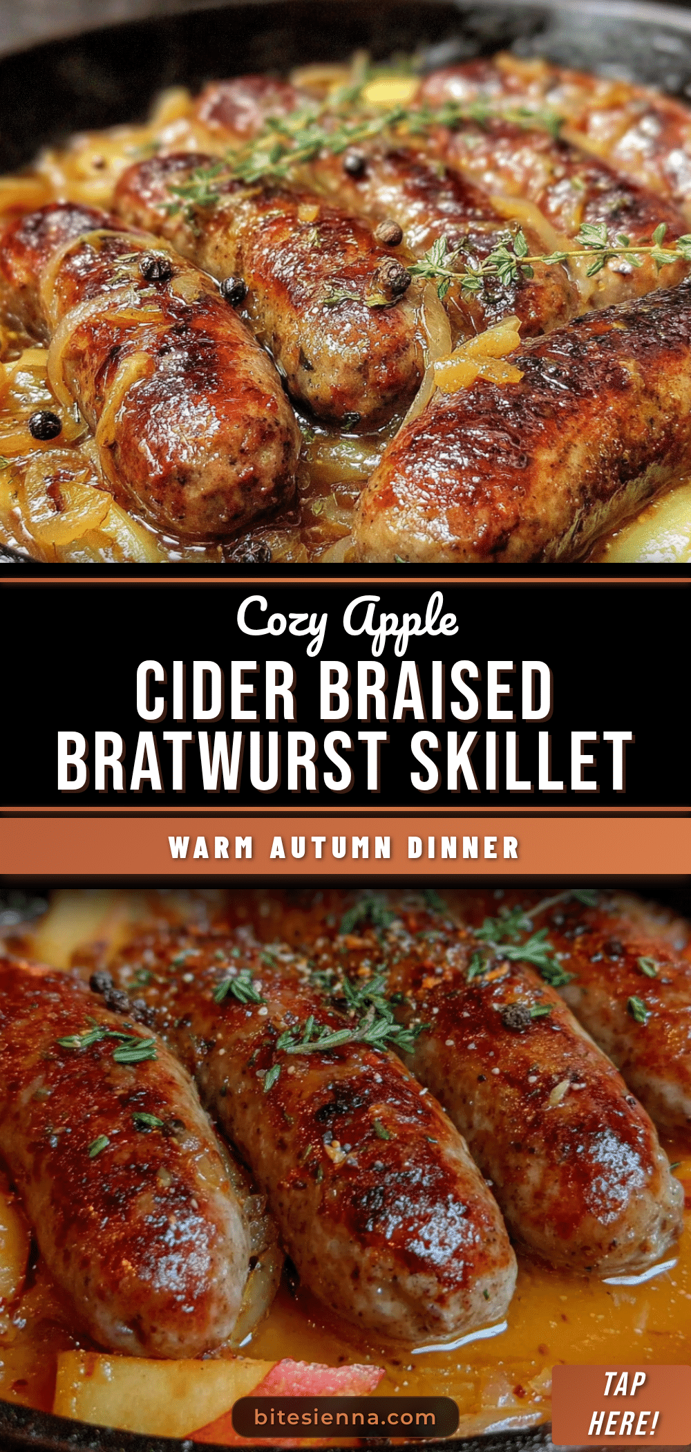 apple cider braised bratwurst recipe