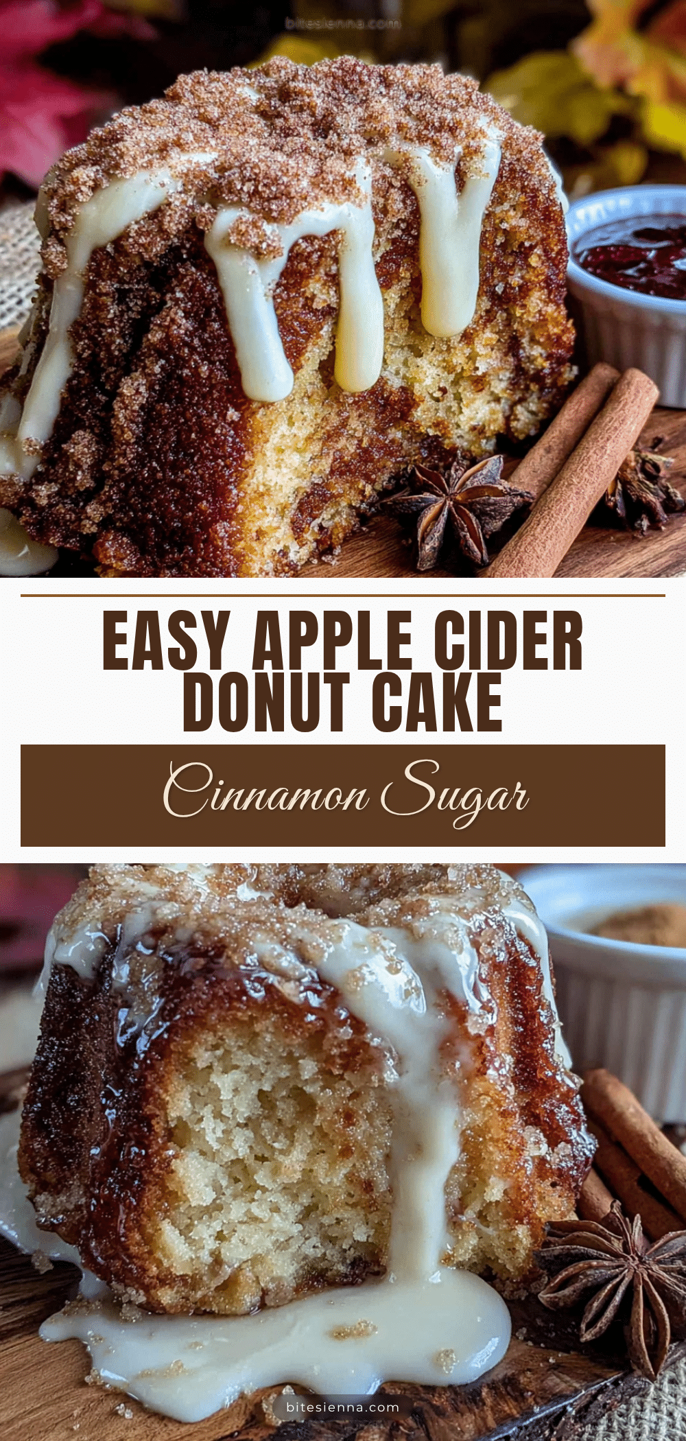 apple cider donut cake recipe