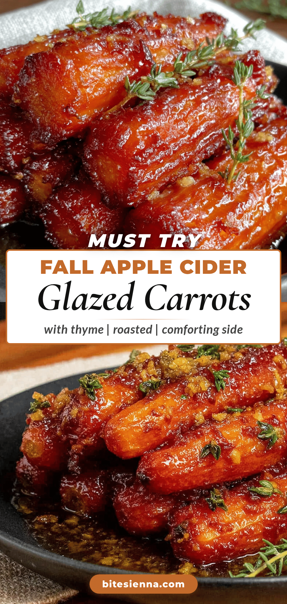 apple cider glazed carrots recipe