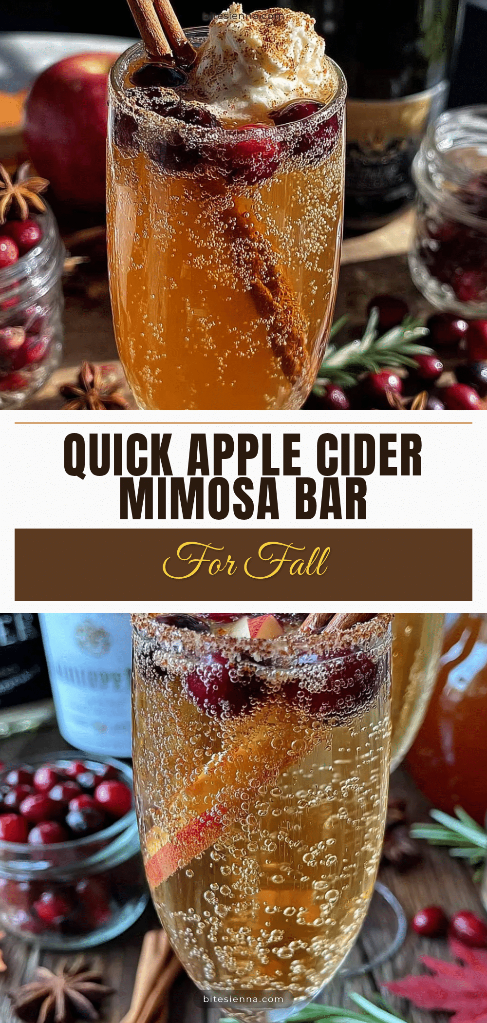 apple cider mimosa bar recipe