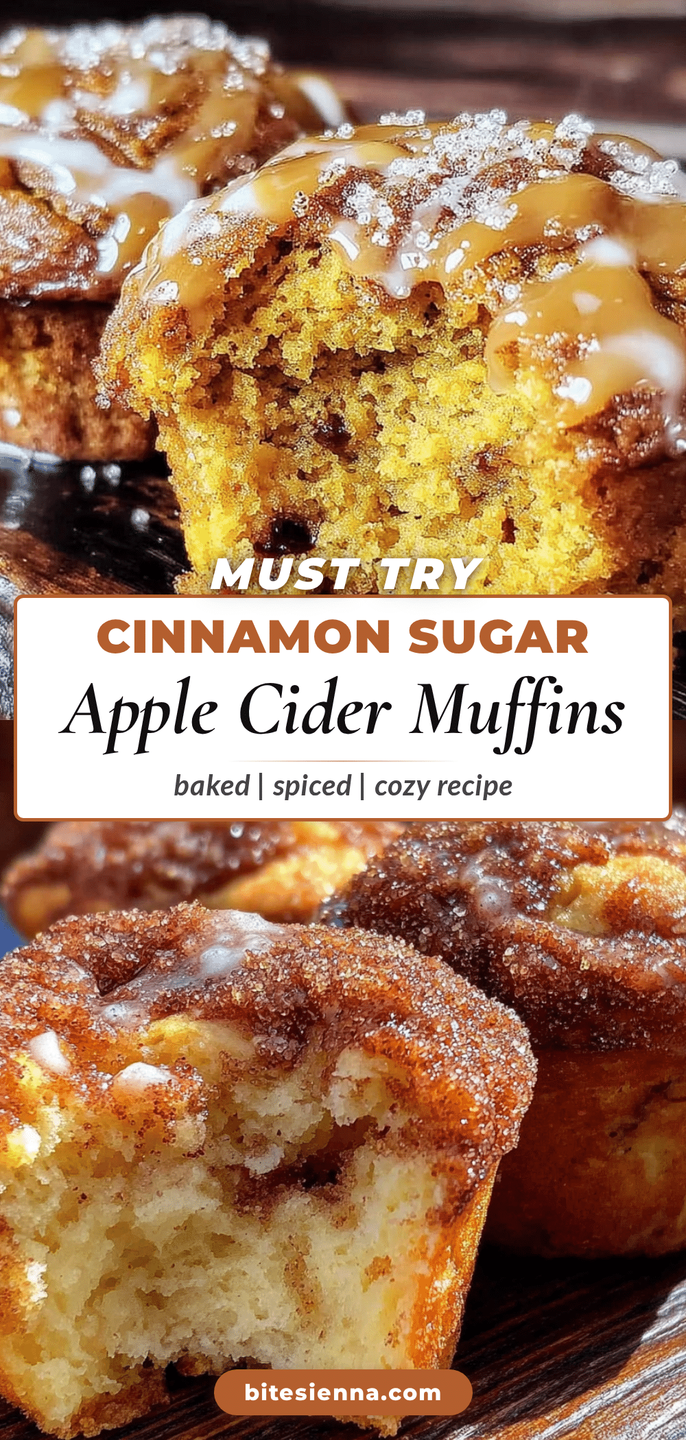 baked apple cider donut muffins recipe