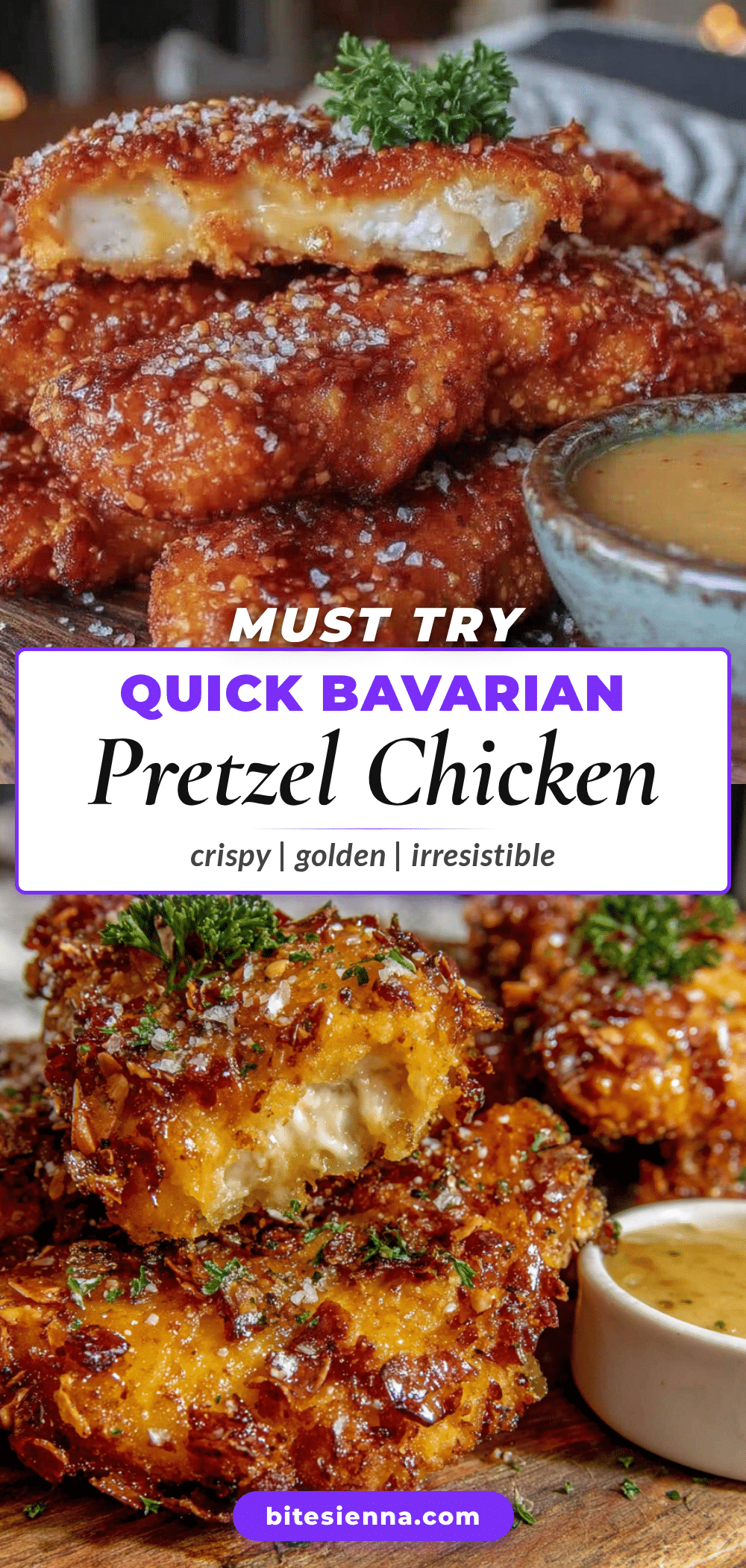 Bavarian Pretzel Chicken Tenders recipe