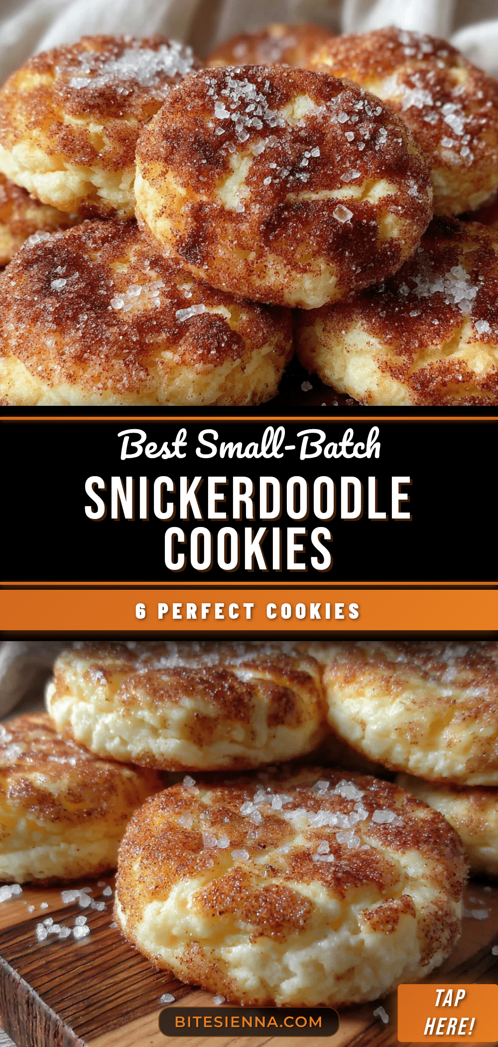 best small-batch snickerdoodle cookies recipe