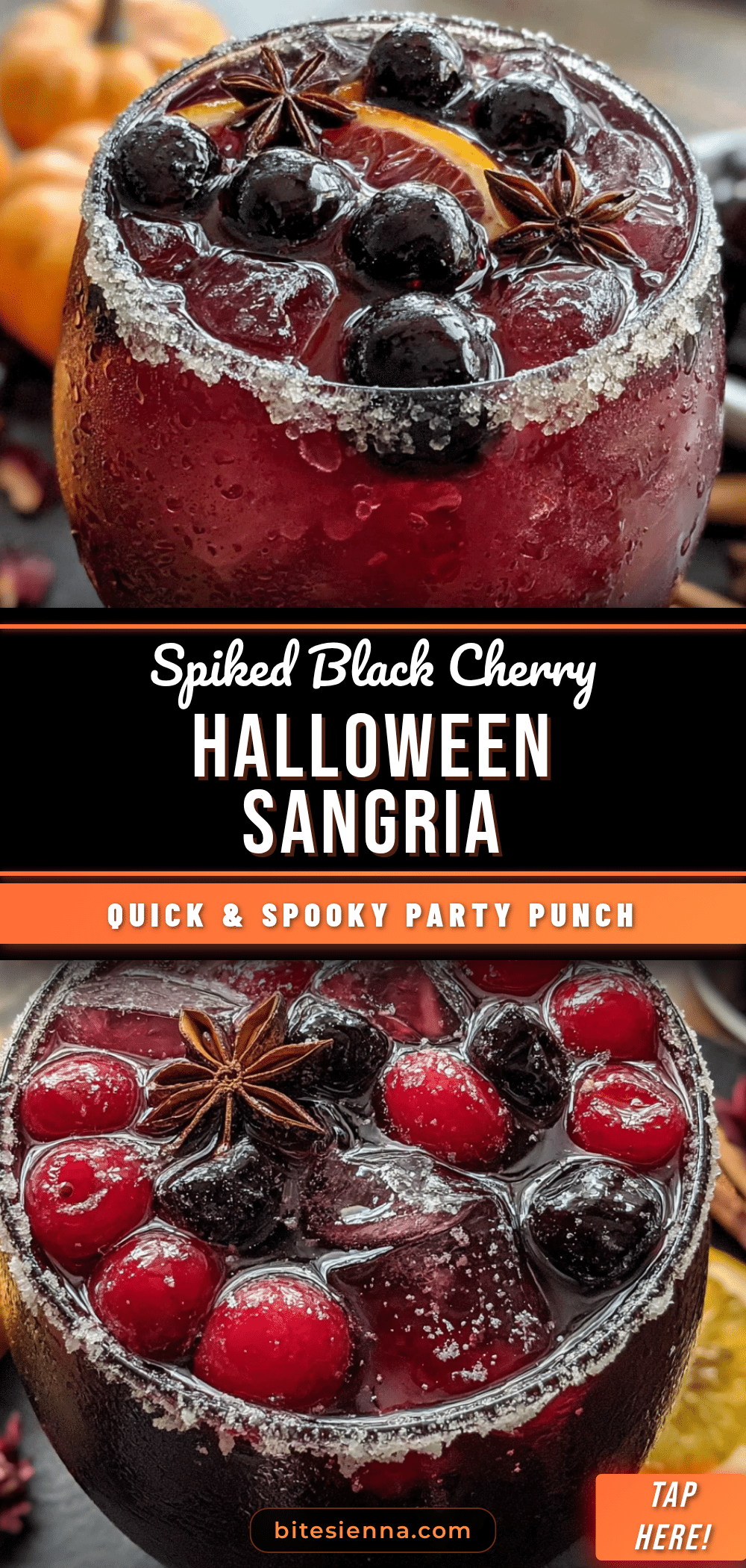 black cherry halloween sangria recipe